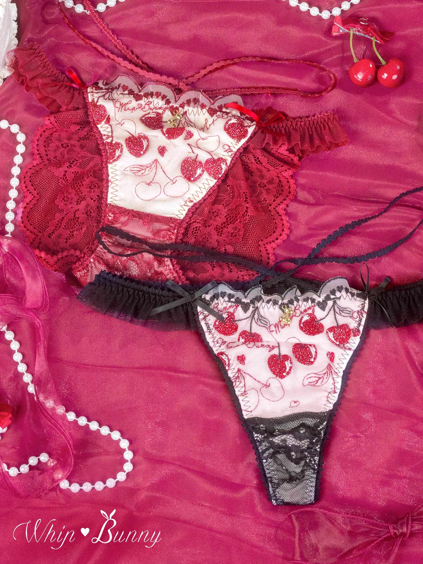 9/15新作!【明日花キララプロデュース/WhipBunny】Twinkle Cherry Frill Shorts /トゥインクルチェリーフリルショーツ