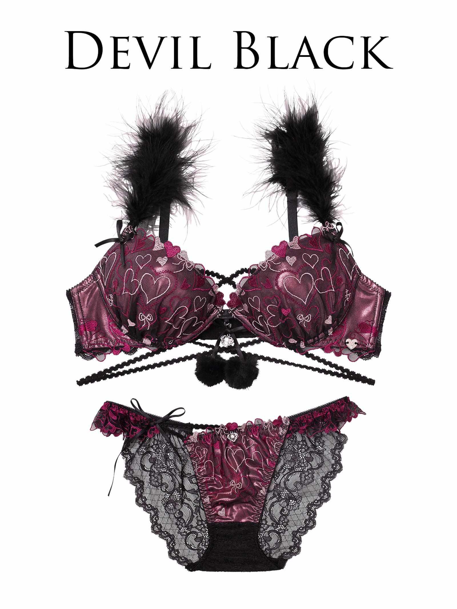 10/31新作!【明日花キララプロデュース/WhipBunny】Romance Glitter Heart Bra&Shorts / ロマンスグリッターハートブラ&ショーツ