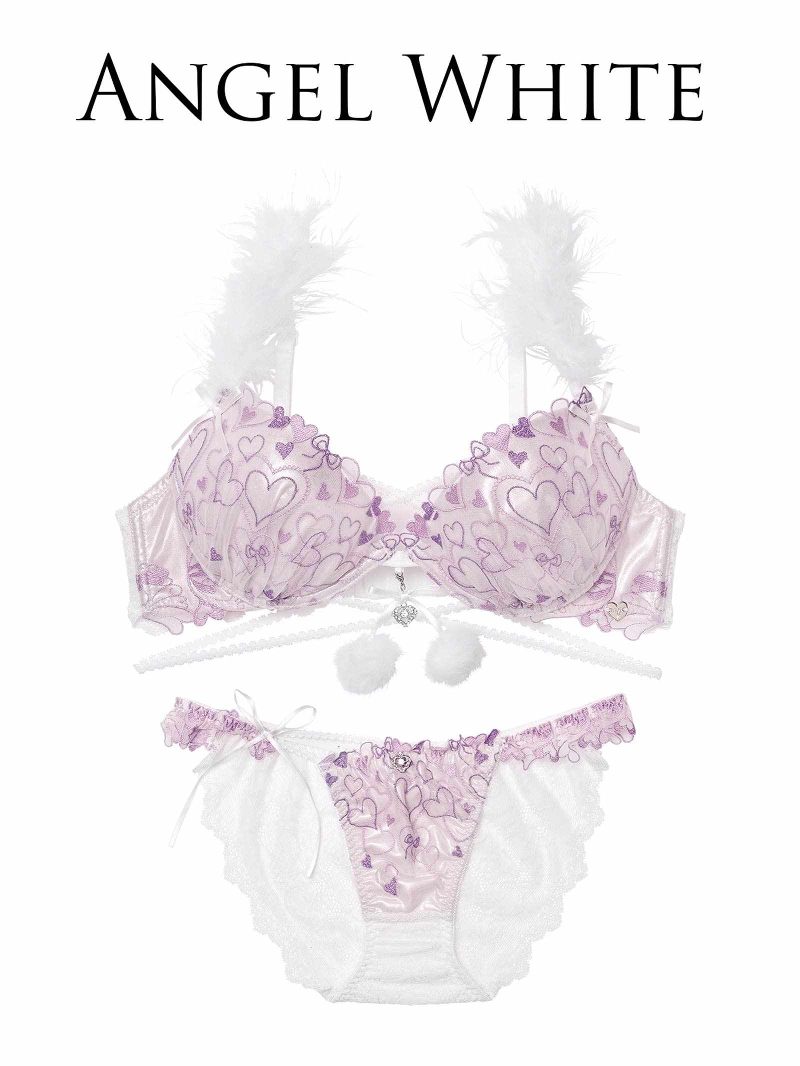 10/31新作!【明日花キララプロデュース/WhipBunny】Romance Glitter Heart Bra&Shorts / ロマンスグリッターハートブラ&ショーツ