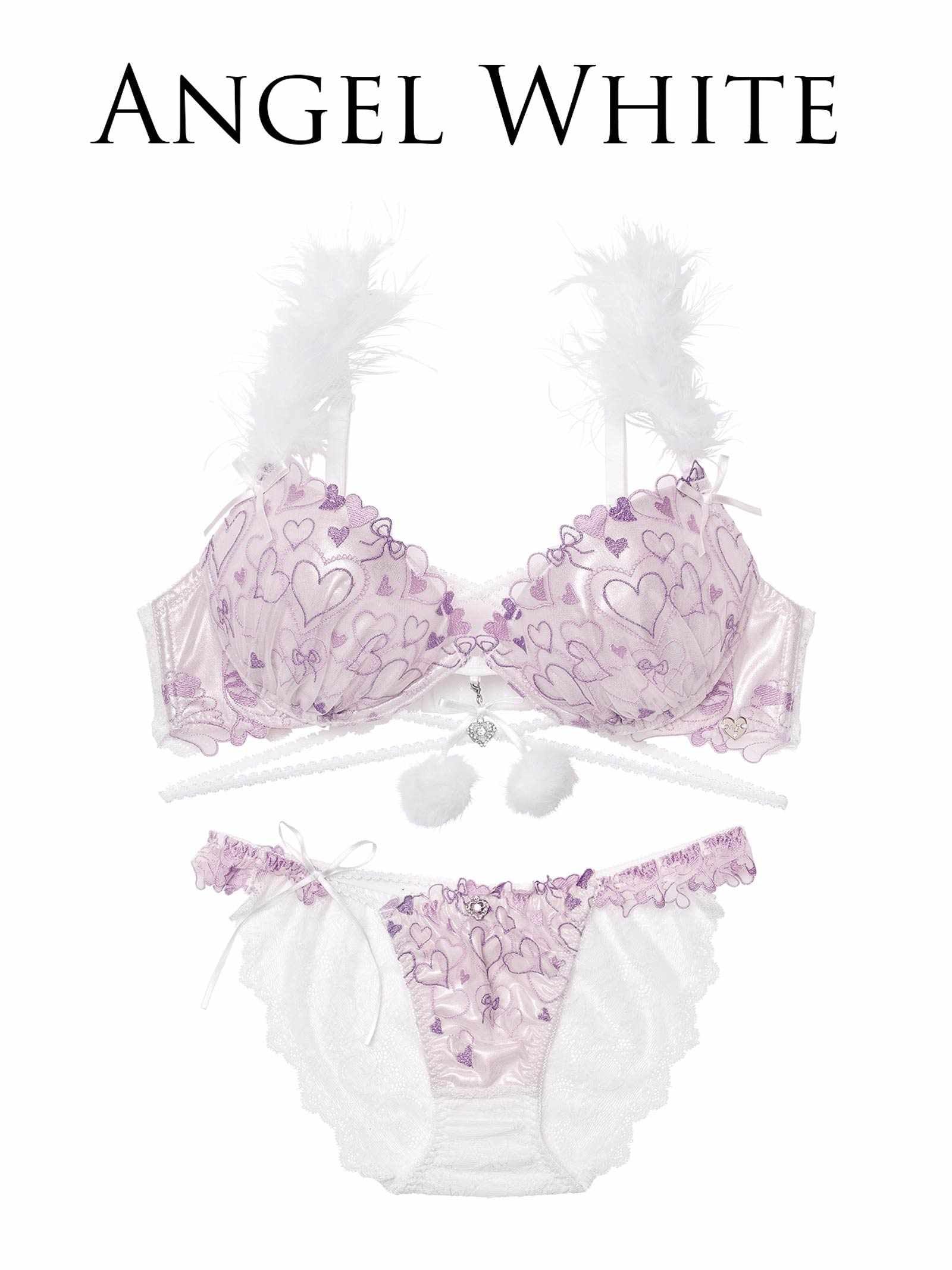 10/31新作!【明日花キララプロデュース/WhipBunny】Romance Glitter Heart Bra&Shorts / ロマンスグリッターハートブラ&ショーツ