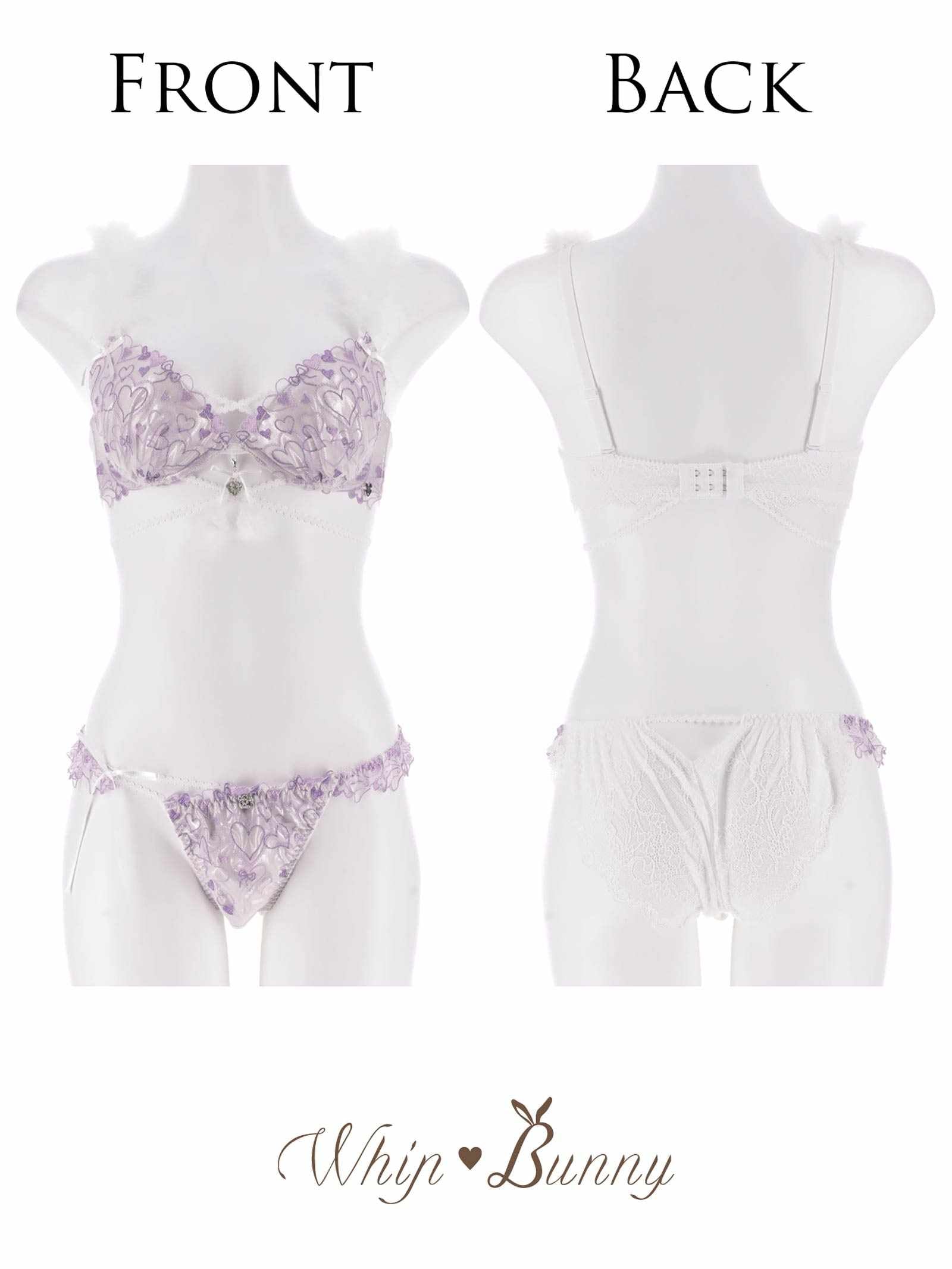 10/31新作!【明日花キララプロデュース/WhipBunny】Romance Glitter Heart Bra&Shorts / ロマンスグリッターハートブラ&ショーツ