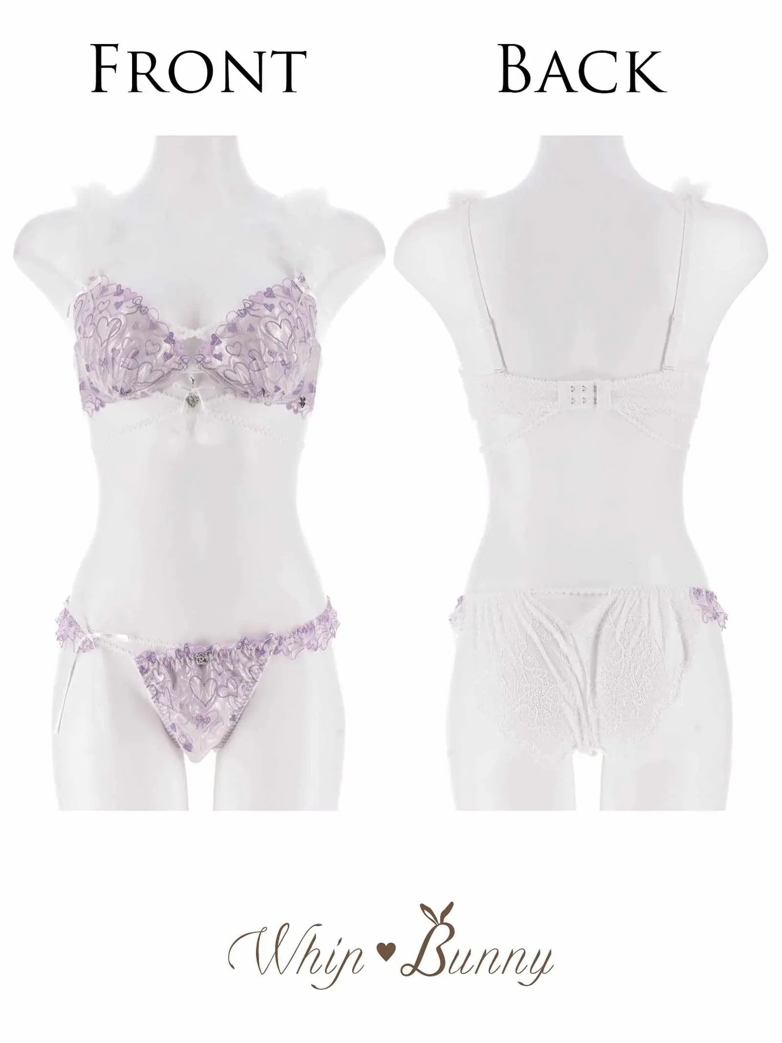 10/31新作!【明日花キララプロデュース/WhipBunny】Romance Glitter Heart Bra&Shorts / ロマンスグリッターハートブラ&ショーツ