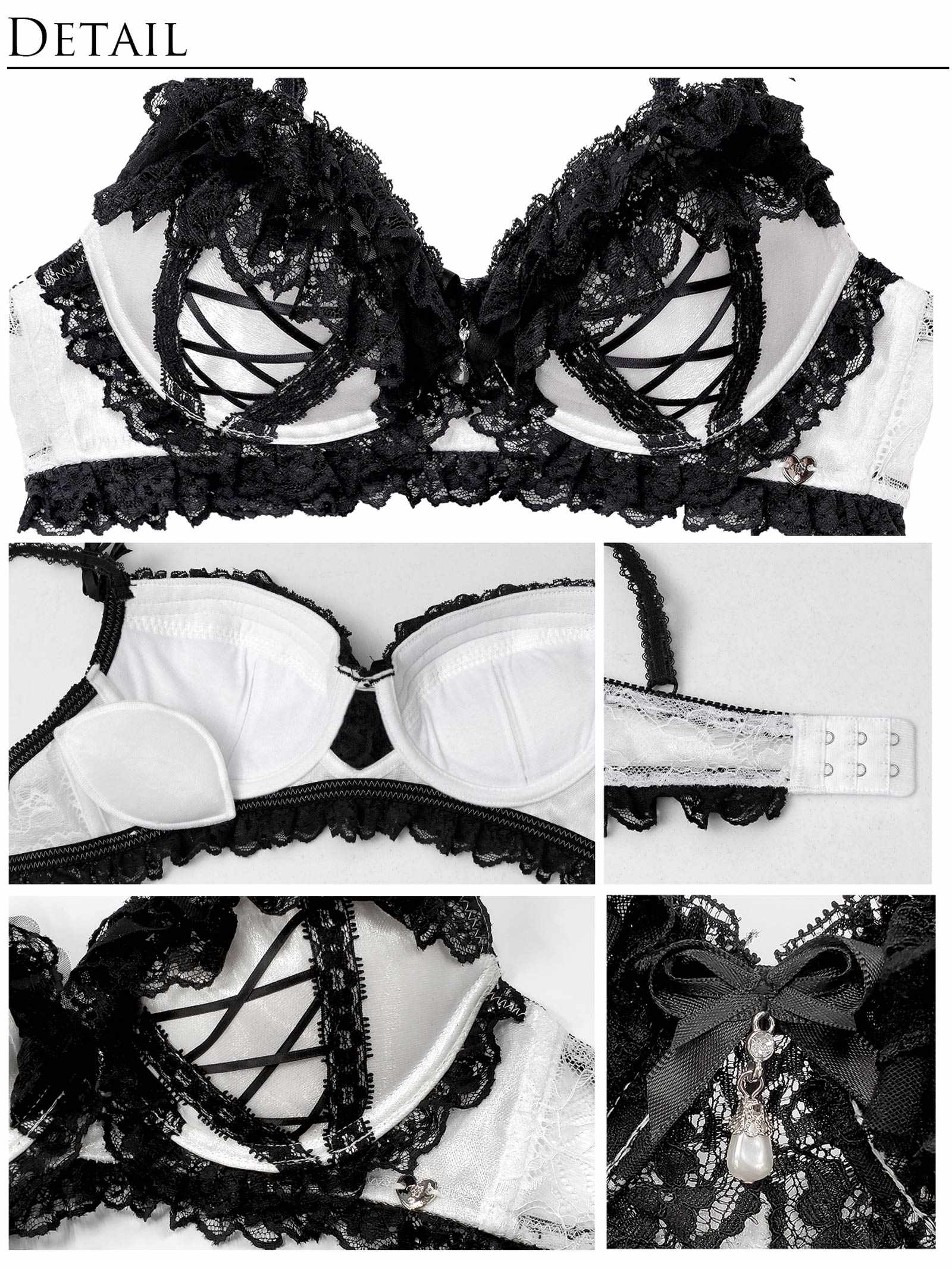 12/12新作!【明日花キララプロデュース/WhipBunny】Lolita Frill Lacy Bra&Shorts / ロリータフリルレーシィブラ&ショーツ