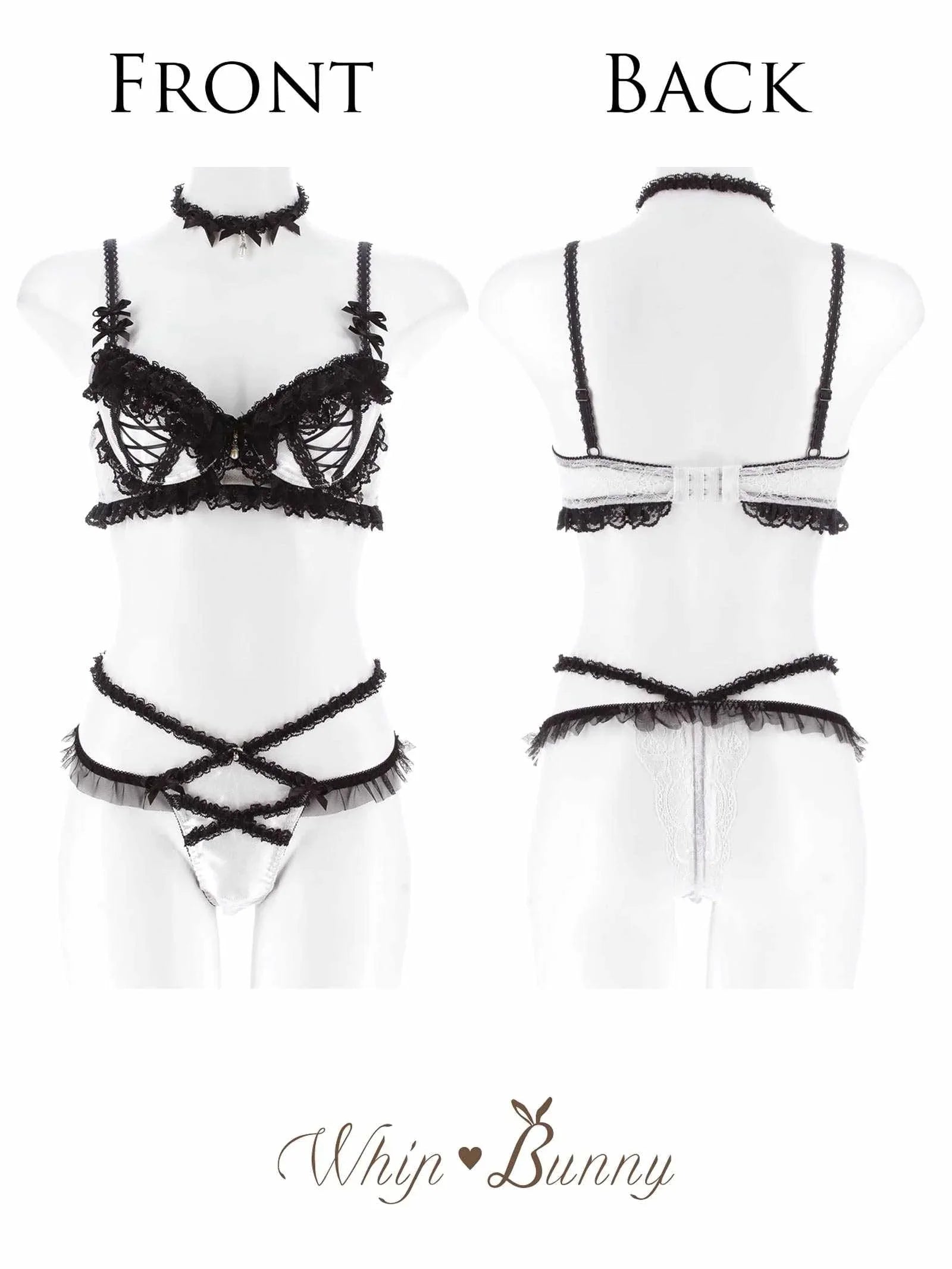 12/12新作!【明日花キララプロデュース/WhipBunny】Lolita Frill Lacy Bra&T-back / ロリータフリルレーシィブラ&Tバック