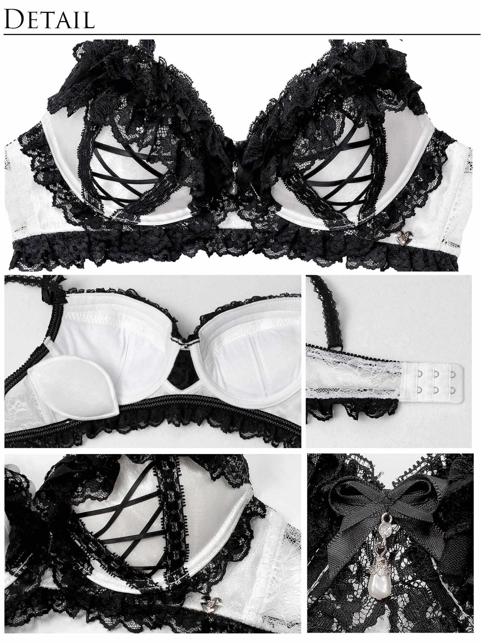 12/12新作!【明日花キララプロデュース/WhipBunny】Lolita Frill Lacy Bra&T-back / ロリータフリルレーシィブラ&Tバック
