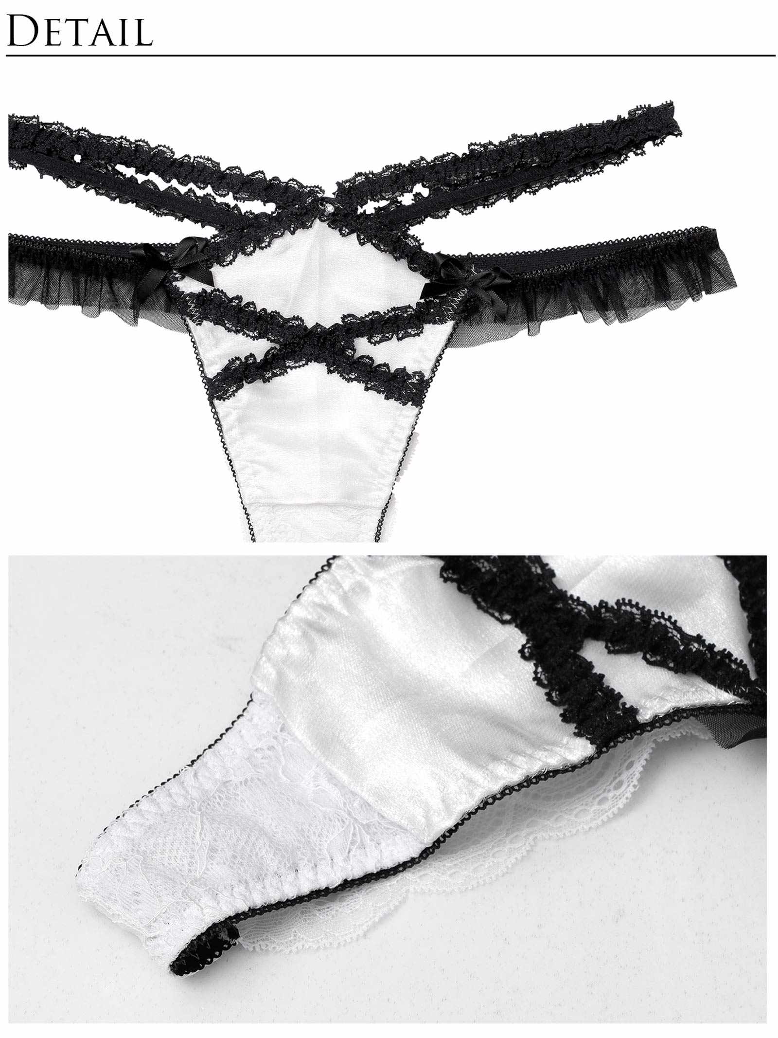 12/12新作!【明日花キララプロデュース/WhipBunny】Lolita Frill Lacy Bra&T-back / ロリータフリルレーシィブラ&Tバック