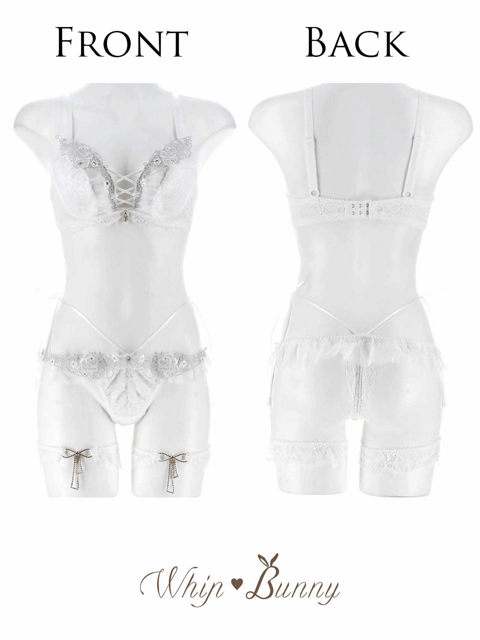 1/9新作!【明日花キララプロデュース/WhipBunny】Queen Rose Bijou Bra&T-back/ クイーンローズビジューブラ&Tバック