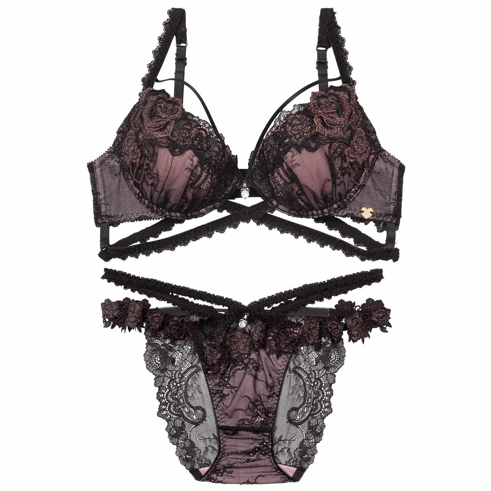 2/6新作!【明日花キララプロデュース/WhipBunny】Crystal Rose Frill Bra&Shorts / クリスタルローズフリルブラ&ショーツ