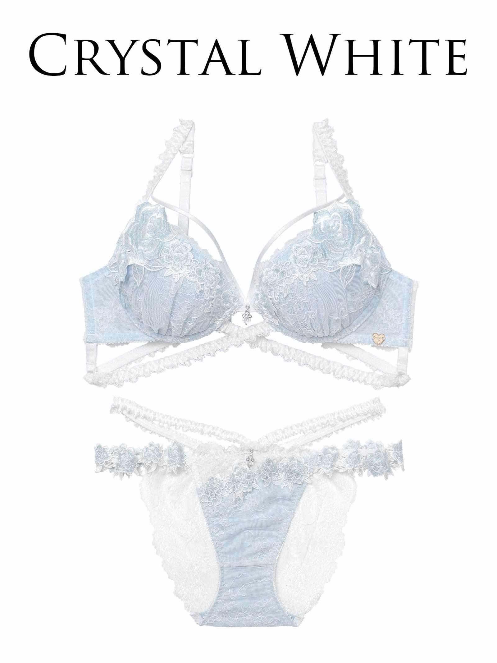 2/6新作!【明日花キララプロデュース/WhipBunny】Crystal Rose Frill Bra&Shorts / クリスタルローズフリルブラ&ショーツ