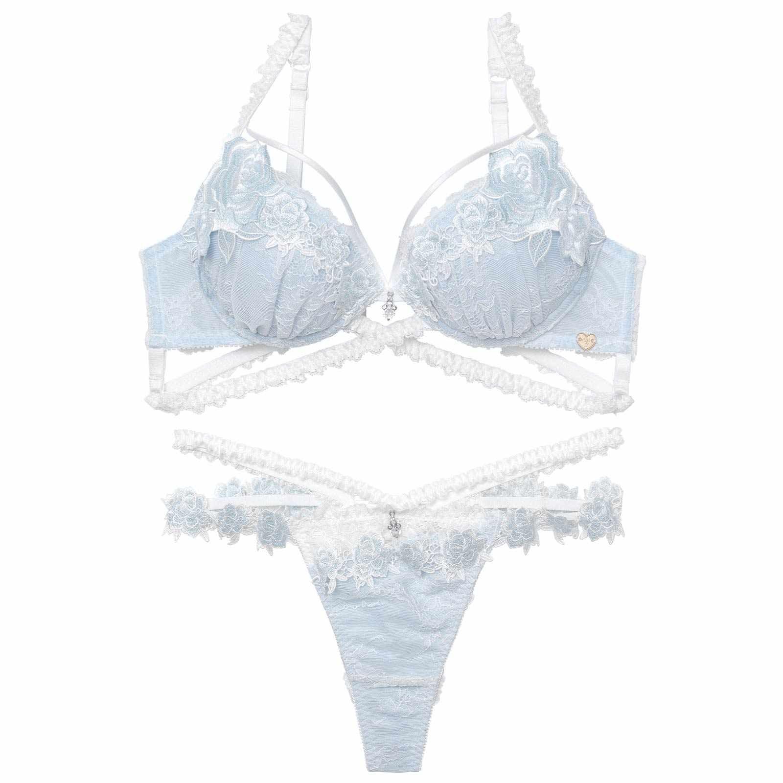 2/6新作!【明日花キララプロデュース/WhipBunny】Crystal Rose Frill Bra&T-back/ クリスタルローズフリルブラ&Tバック