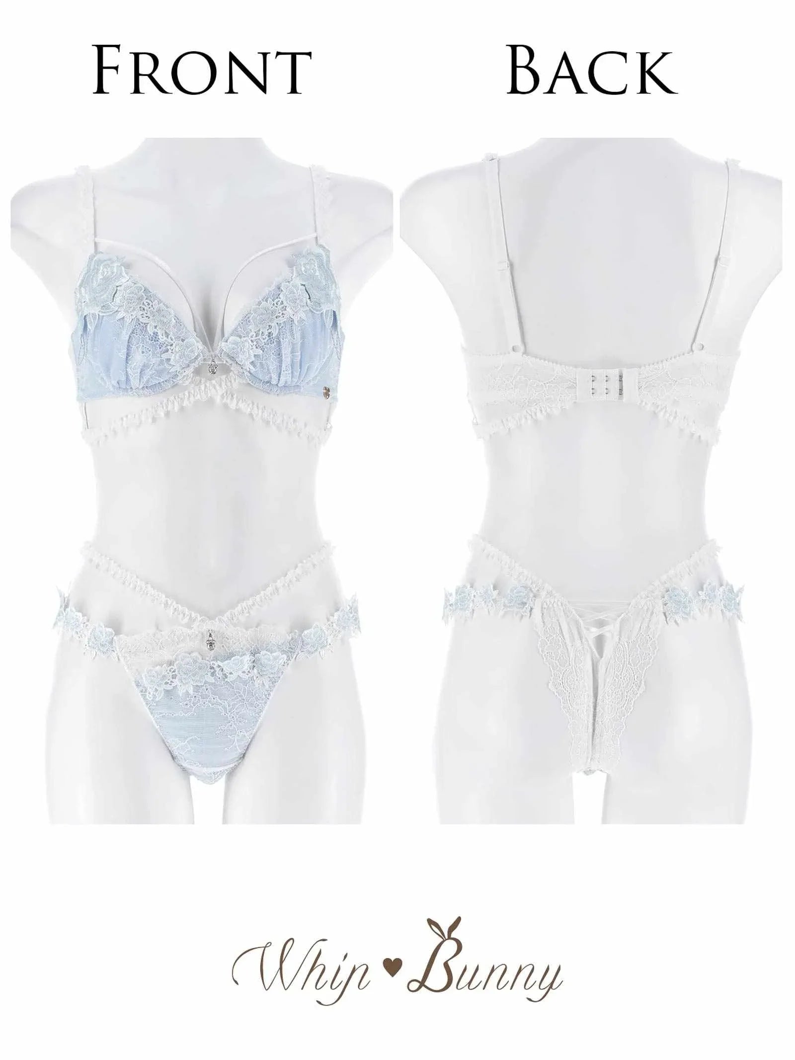 2/6新作!【明日花キララプロデュース/WhipBunny】Crystal Rose Frill Bra&T-back/ クリスタルローズフリルブラ&Tバック