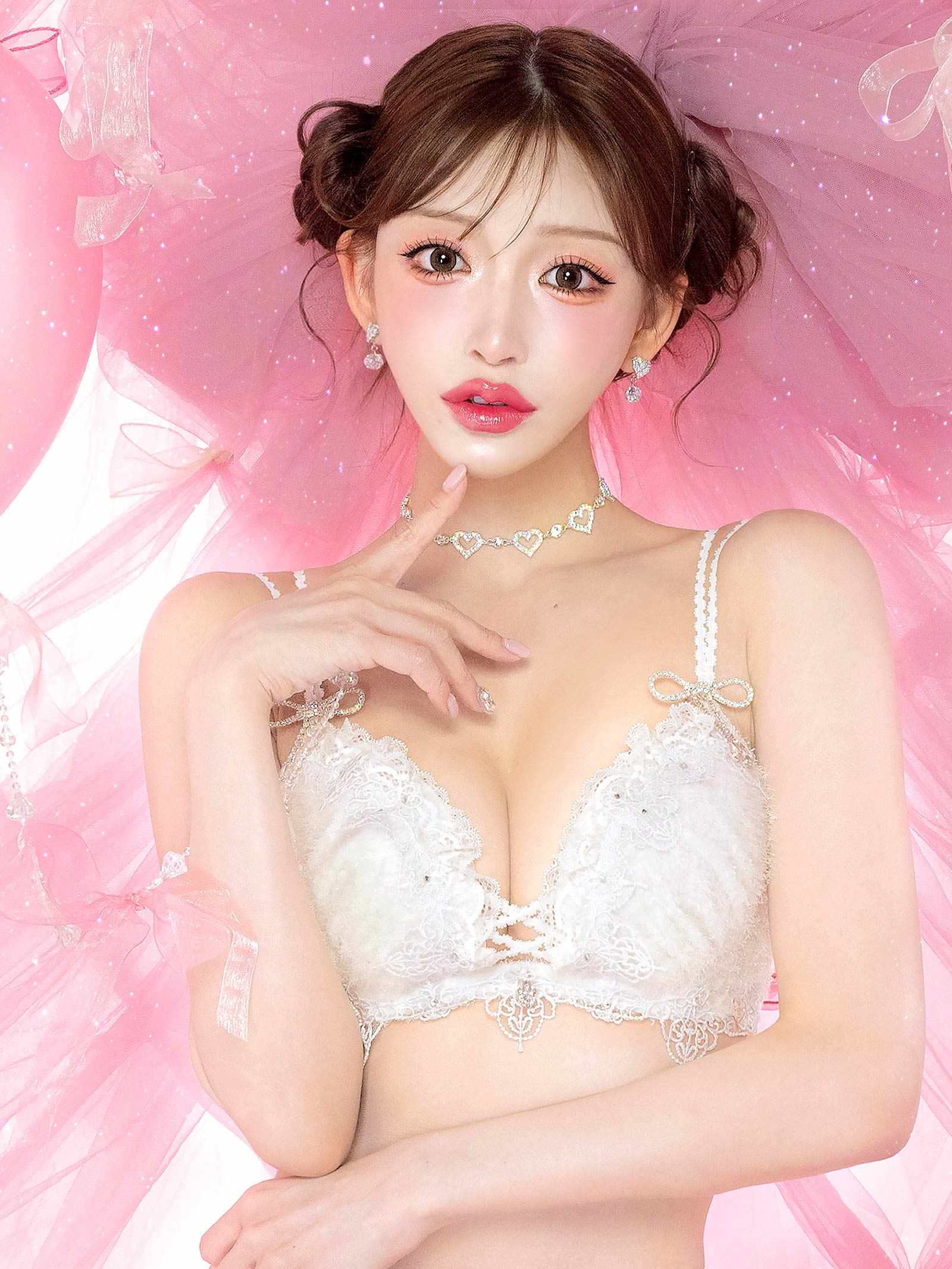 【予約:4/27頃より順次発送】4/24新作!【明日花キララプロデュース/WhipBunny】Sweet Shaggy Knit Bra&T-back / スウィートシャギーニットブラ&Tバック