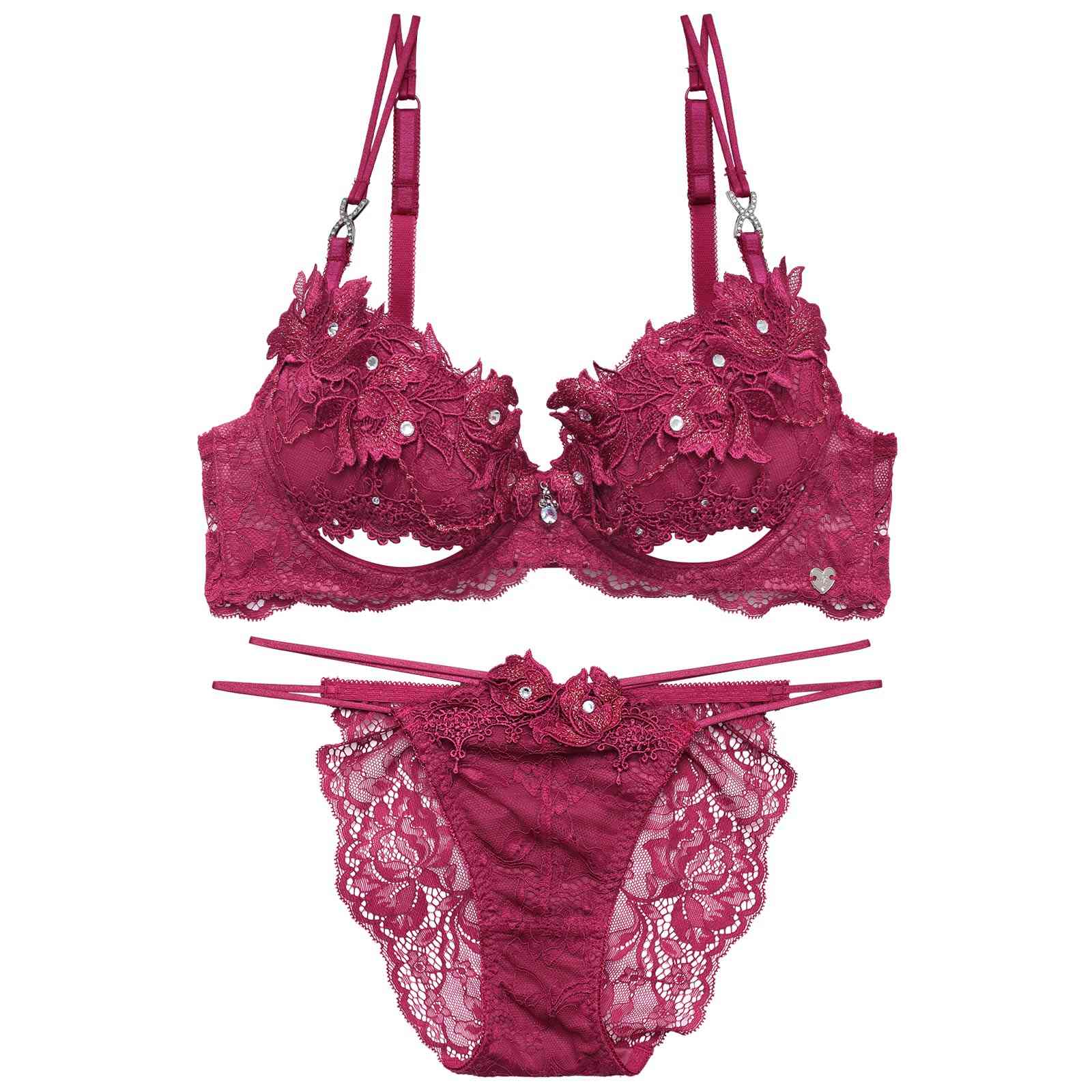 7/1新作!【明日花キララプロデュース/WhipBunny】Glamorous Bijou Flower Bra&Shorts / グラマラスビジューフラワーブラ&ショーツ