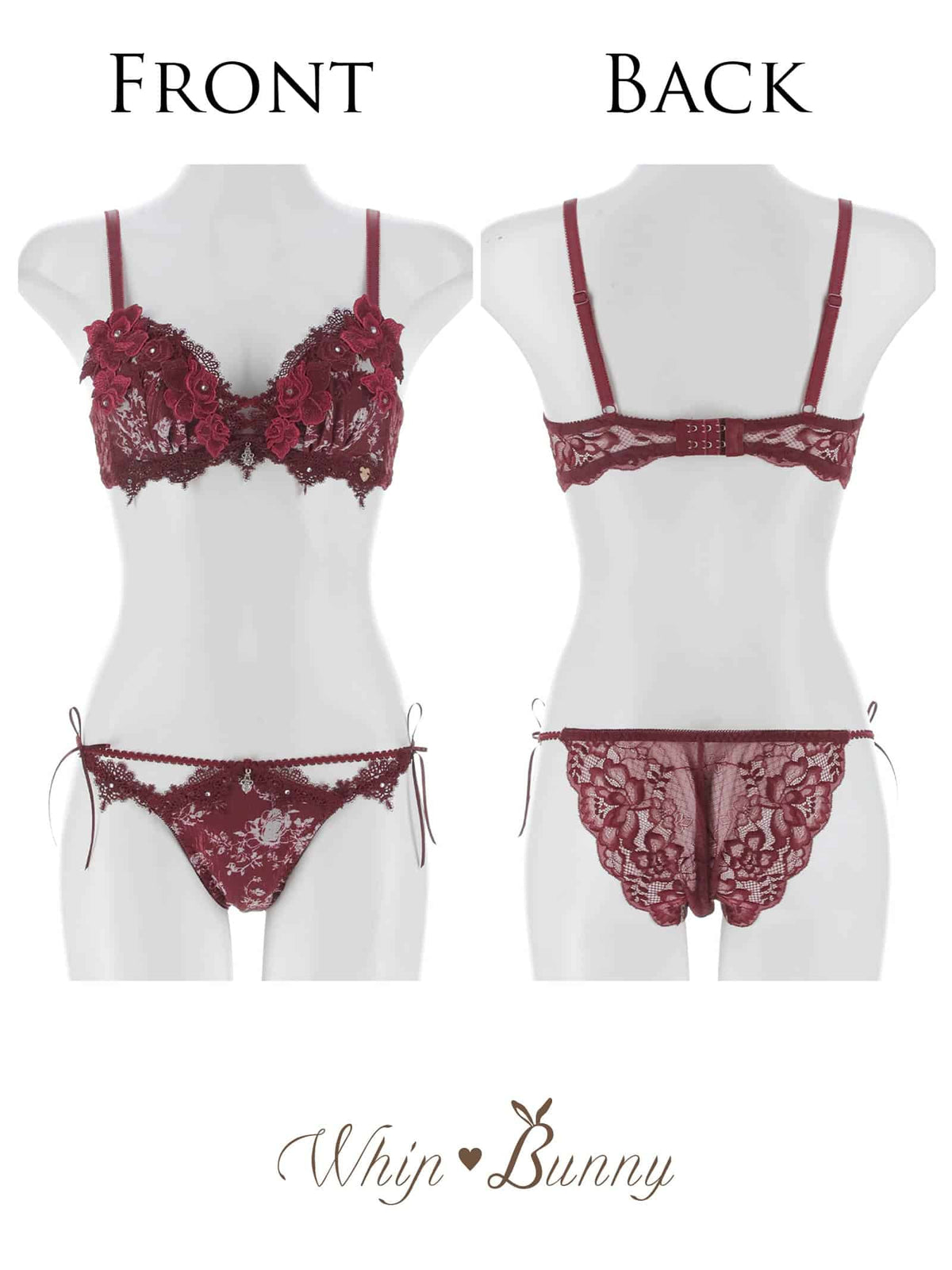 9/16新作!【明日花キララプロデュース/WhipBunny】Secret Rose Garden Bra&Shorts / シークレットローズガーデンブラ&ショーツ
