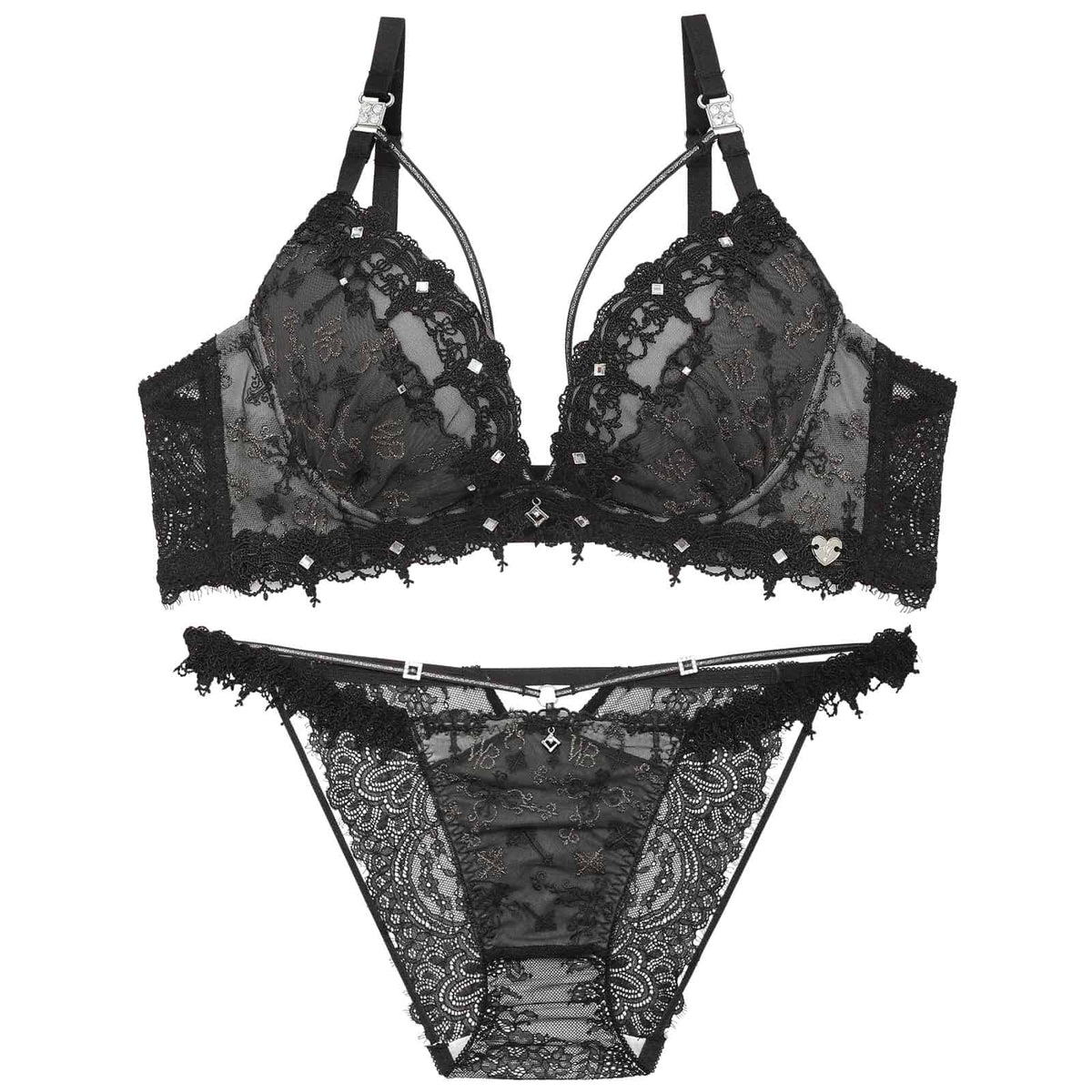 9/28新作!【明日花キララプロデュース/WhipBunny】Gothic Glow Lace Bra&Shorts / ゴシックグローレースブラ&ショーツ