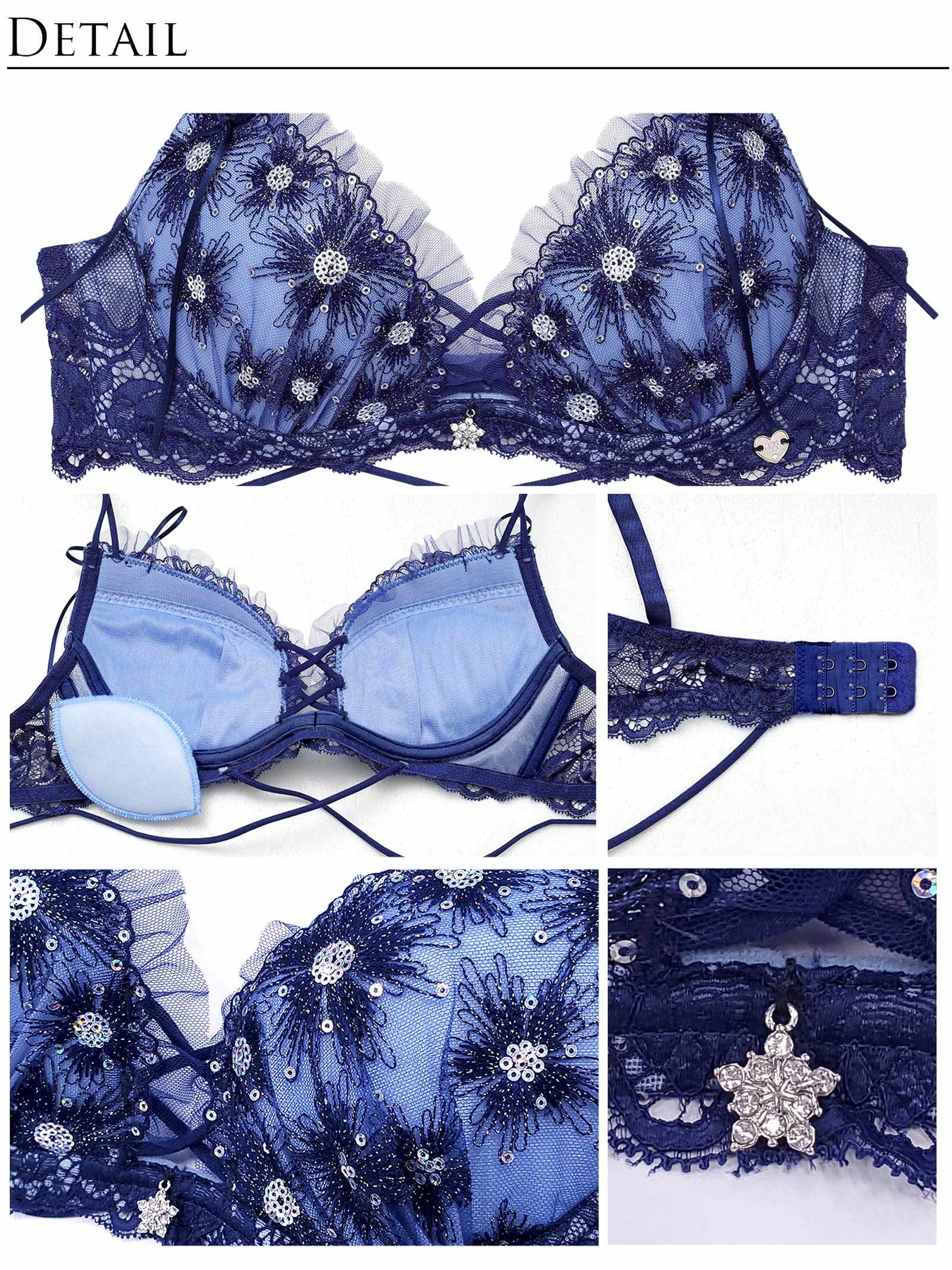 【明日花キララプロデュース/WhipBunny】Aurora Shine Sequin Bra&T-back / オーロラシャインスパンコールブラ&Tバック