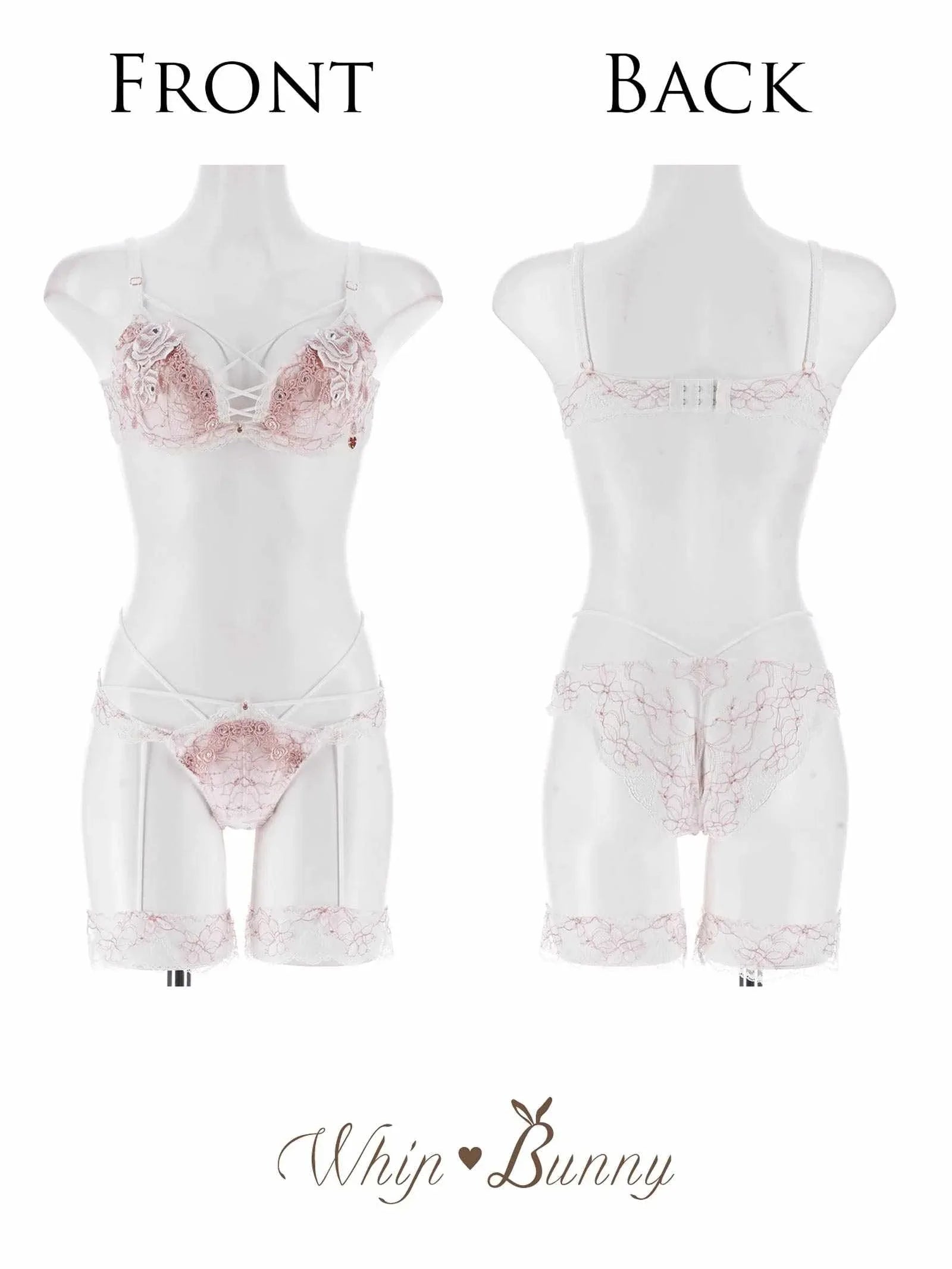 8/25新作!【明日花キララプロデュース/WhipBunny】Luxe Rose Gold Bra&Shorts / リュクスローズゴールドブラ&ショーツ