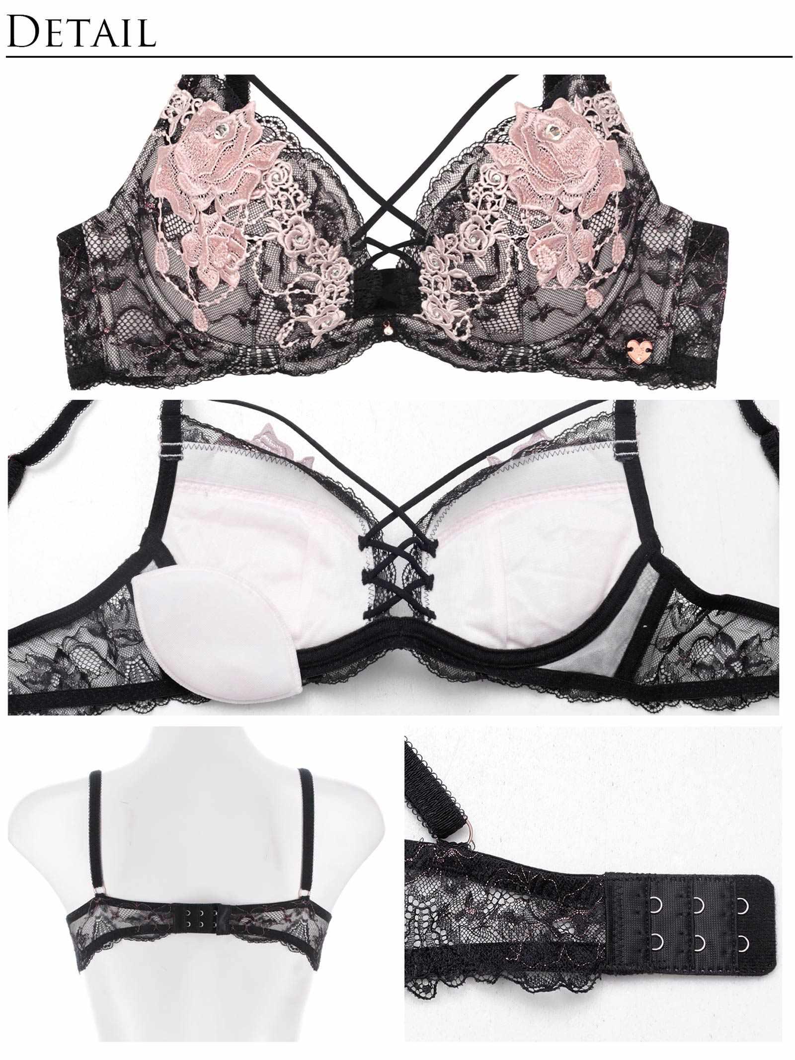 8/25新作!【明日花キララプロデュース/WhipBunny】Luxe Rose Gold Bra&Shorts / リュクスローズゴールドブラ&ショーツ