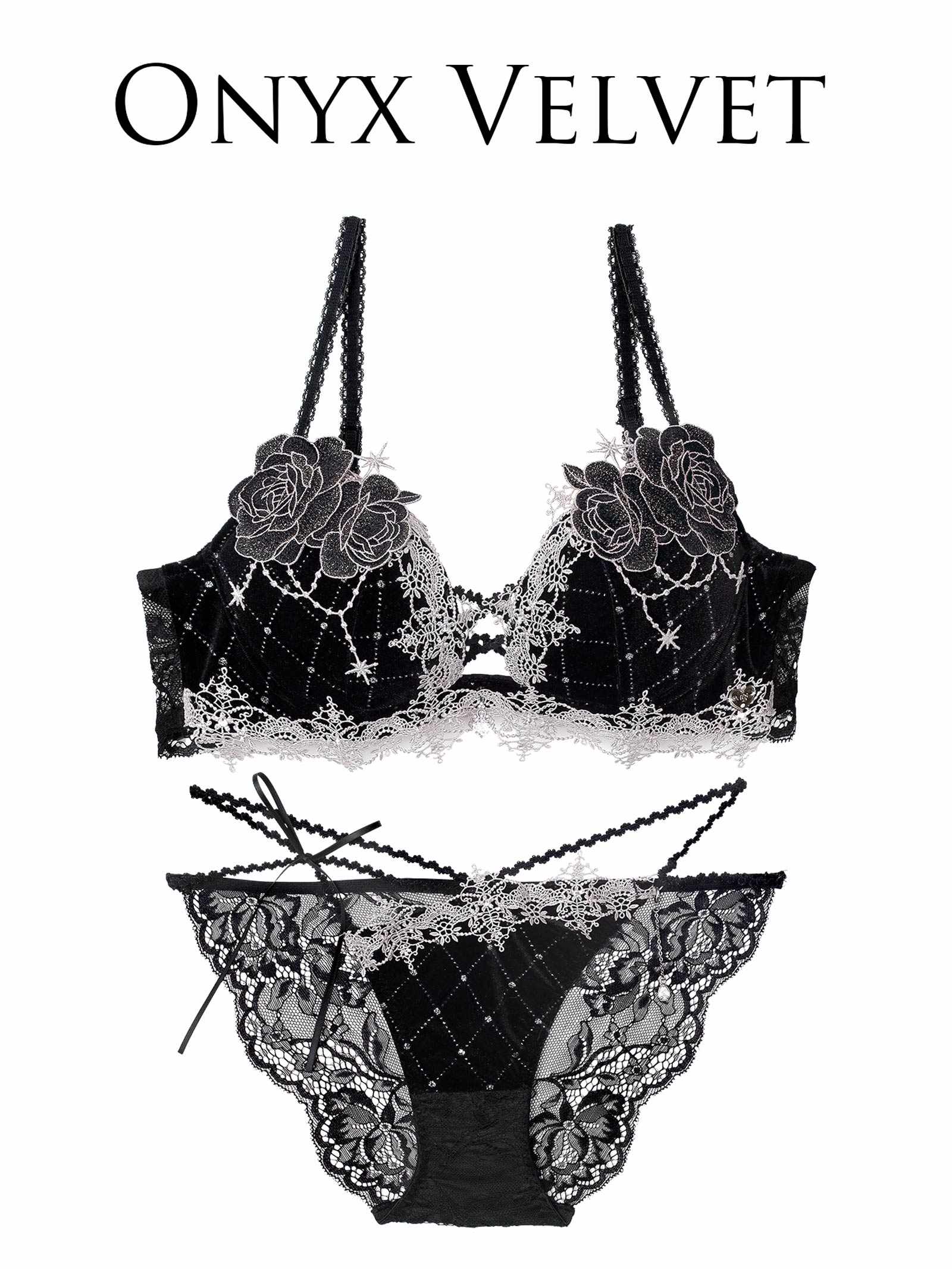 10/10新作!【明日花キララプロデュース/WhipBunny】Luxe Jewelry Velour Bra&Shorts / リュクスジュエリーベロアブラ&ショーツ