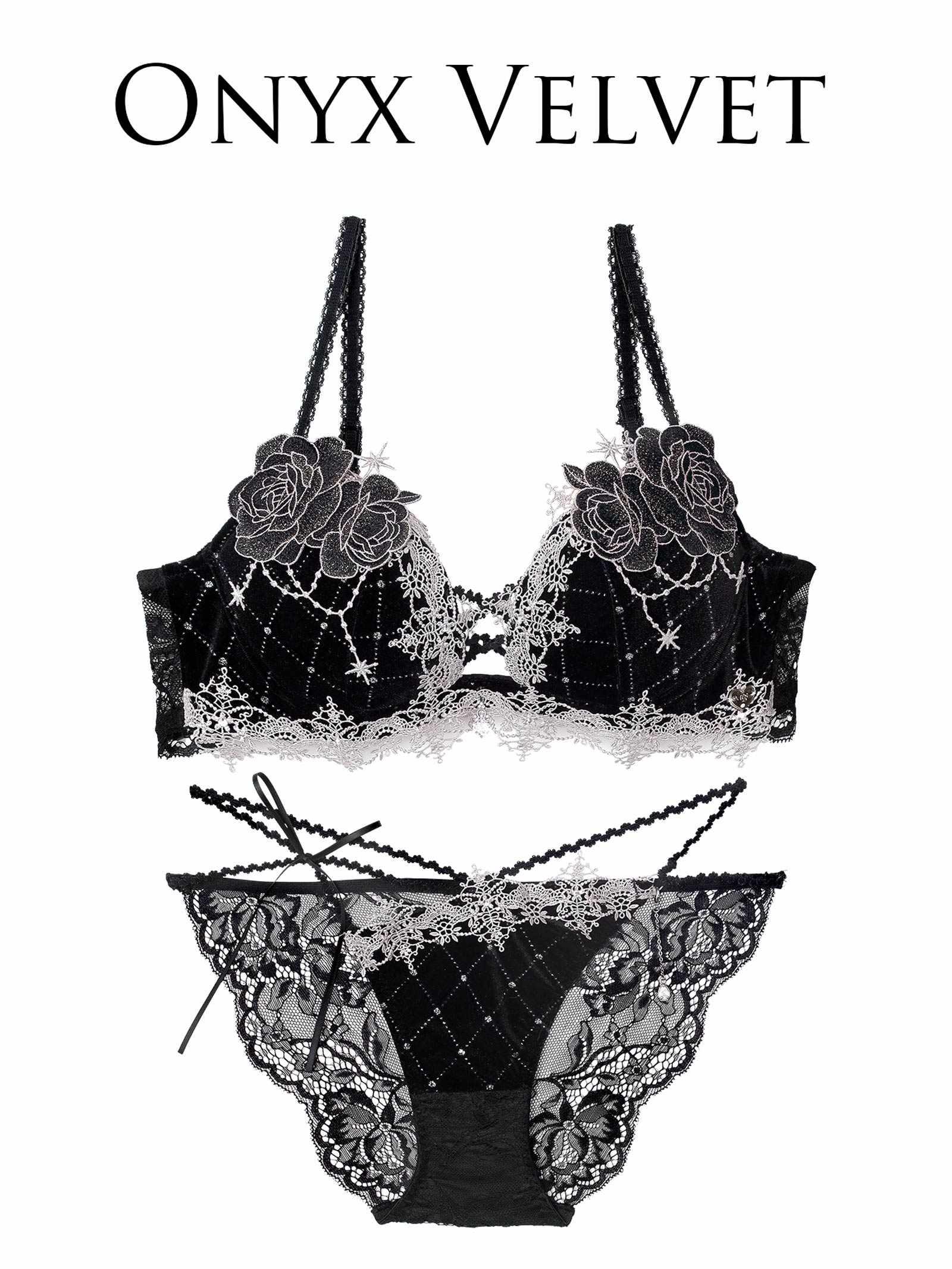 10/10新作!【明日花キララプロデュース/WhipBunny】Luxe Jewelry Velour Bra&Shorts / リュクスジュエリーベロアブラ&ショーツ