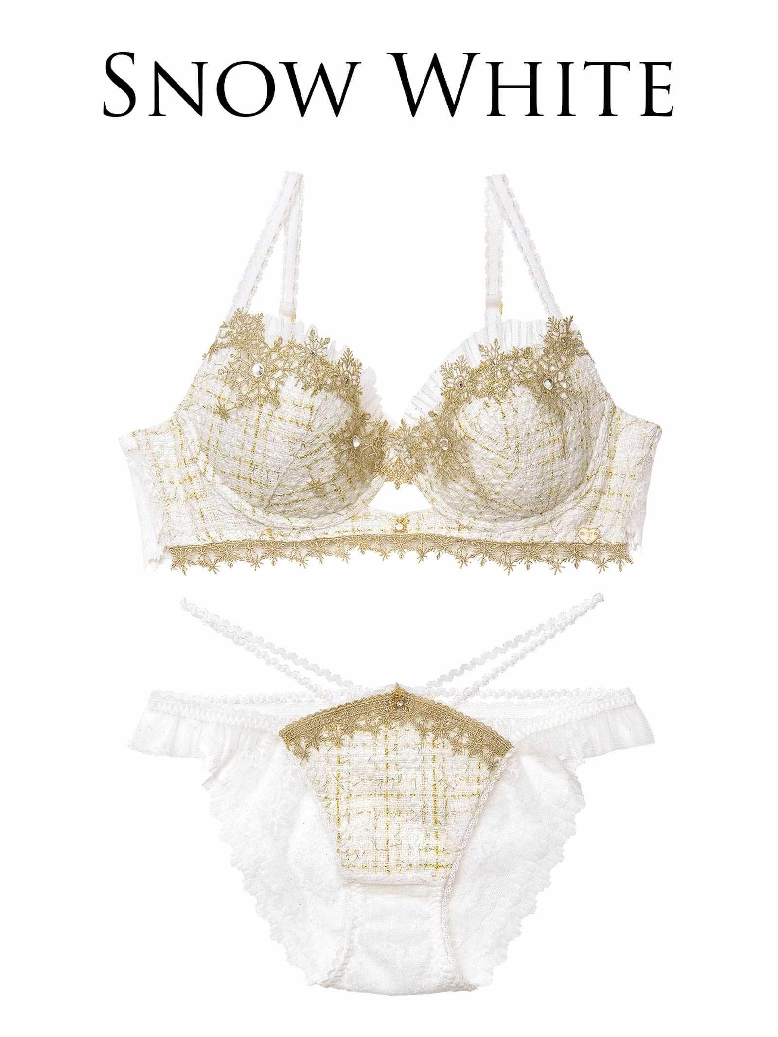 11/21新作!【明日花キララプロデュース/WhipBunny】Luxury Snow Tweed Bra&Shorts / ラグジュアリースノーツイードブラ&ショーツ