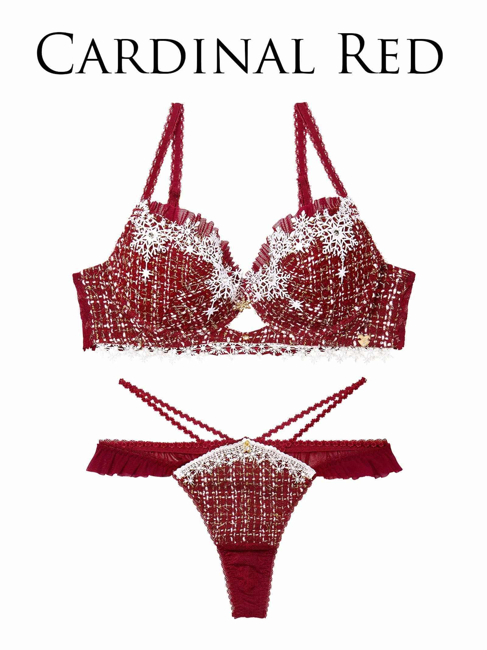 11/21新作!【明日花キララプロデュース/WhipBunny】Luxury Snow Tweed Bra&T-back / ラグジュアリースノーツイードブラ&Tバック