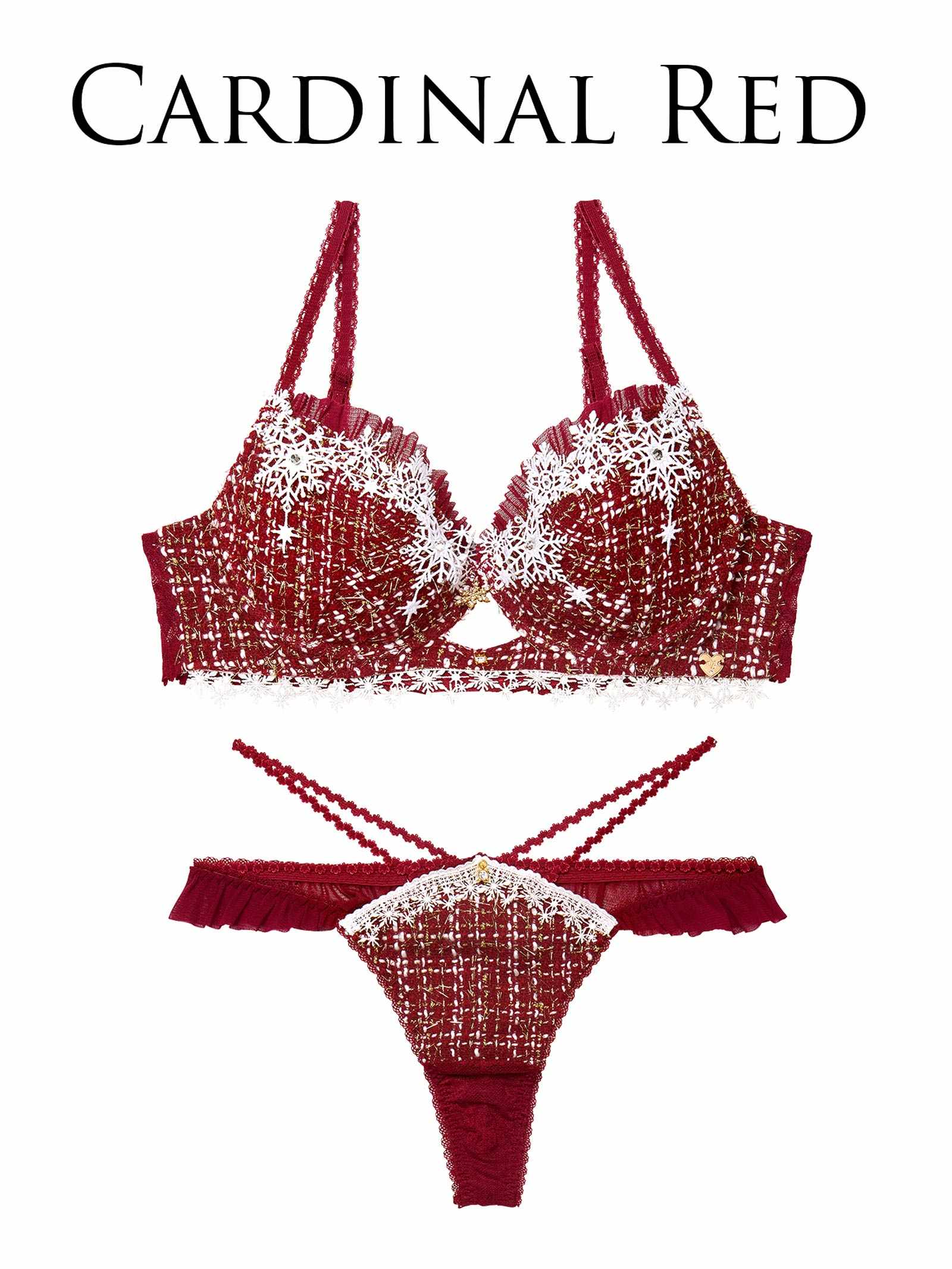 11/21新作!【明日花キララプロデュース/WhipBunny】Luxury Snow Tweed Bra&T-back / ラグジュアリースノーツイードブラ&Tバック