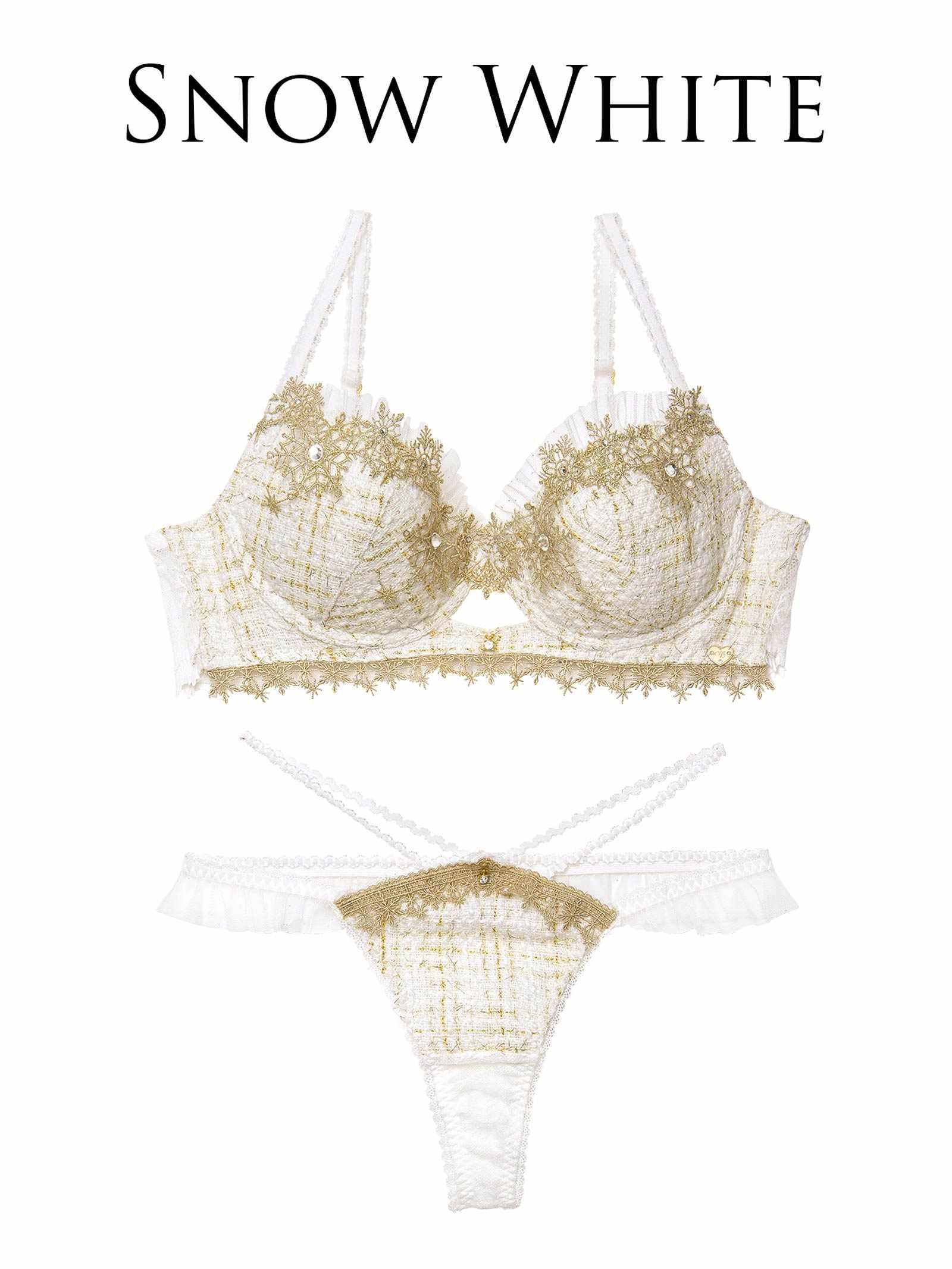 11/21新作!【明日花キララプロデュース/WhipBunny】Luxury Snow Tweed Bra&T-back / ラグジュアリースノーツイードブラ&Tバック