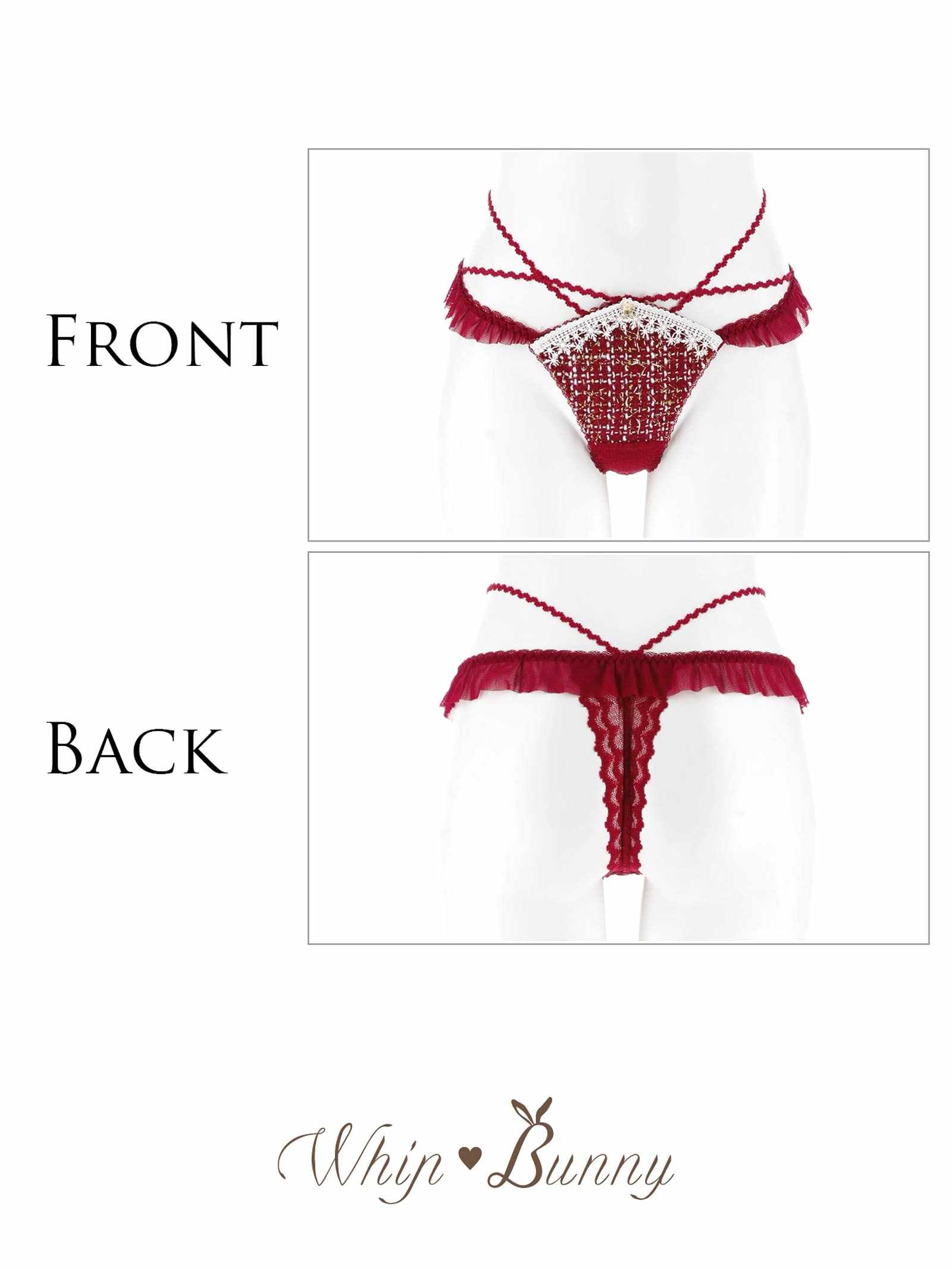 11/21新作!【明日花キララプロデュース/WhipBunny】Luxury Snow Tweed Shorts / ラグジュアリースノーツイードショーツ