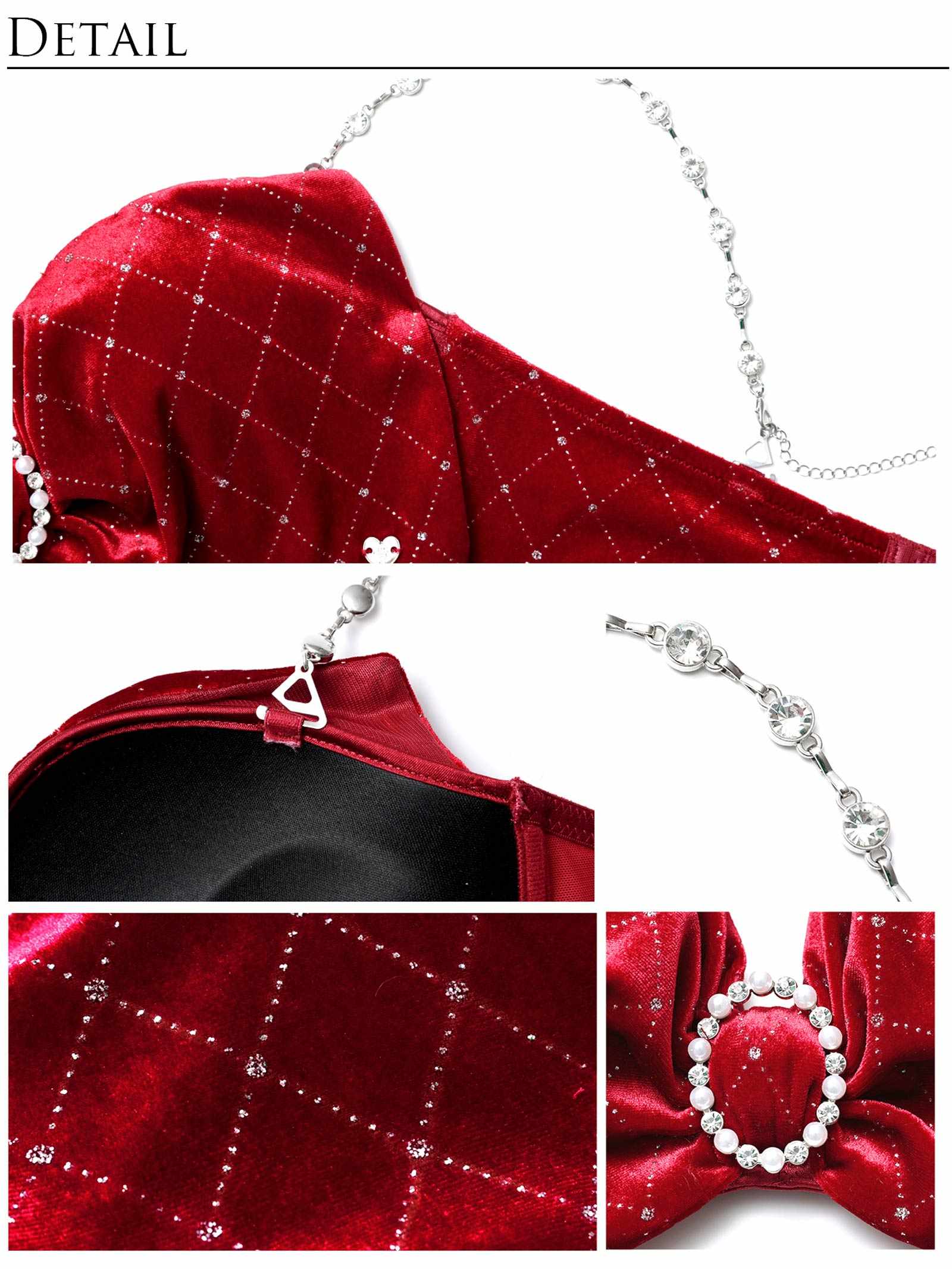 11/7新作!【明日花キララプロデュース/WhipBunny】Jewelry Velour Ribbon Santa Costume / ジュエリーベロアリボンサンタコスチューム