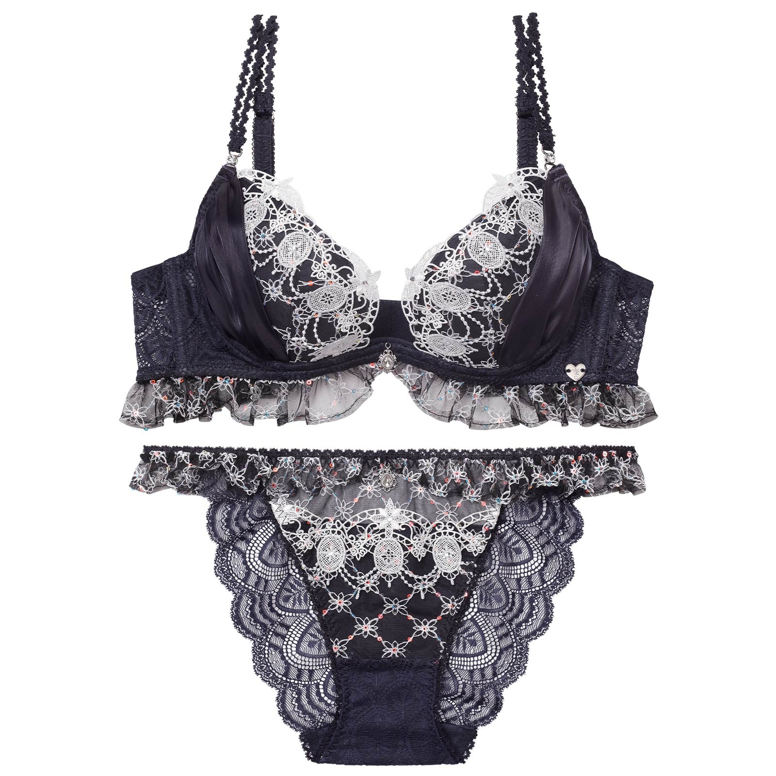 3/13新作!【明日花キララプロデュース/WhipBunny】Princess Lame Chiffon Bra&Shorts / プリンセスラメシフォンブラ&ショーツ