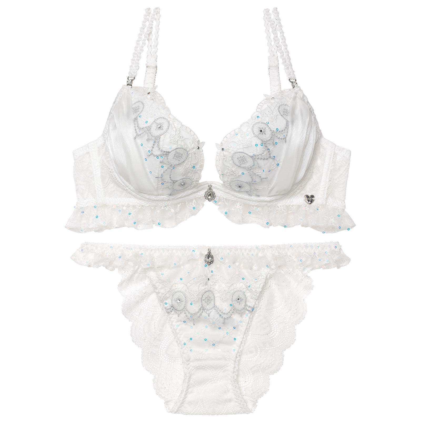 3/13新作!【明日花キララプロデュース/WhipBunny】Princess Lame Chiffon Bra&Shorts / プリンセスラメシフォンブラ&ショーツ