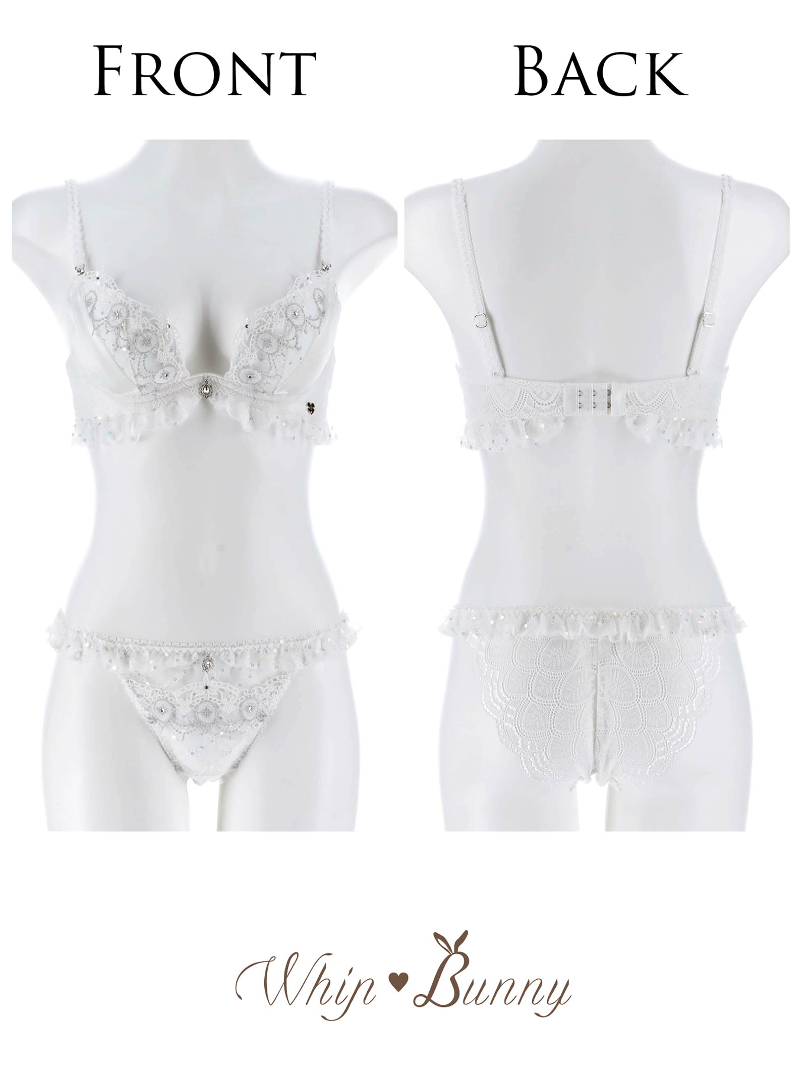 3/13新作!【明日花キララプロデュース/WhipBunny】Princess Lame Chiffon Bra&Shorts / プリンセスラメシフォンブラ&ショーツ