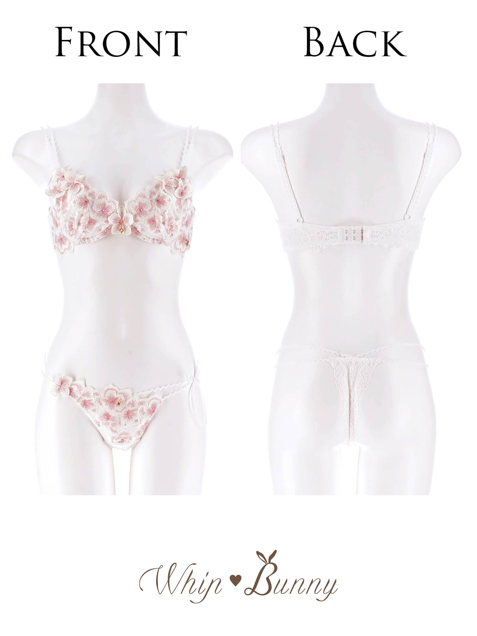 3/6新作!【明日花キララプロデュース/WhipBunny】Luminous Cherry Blossom Bra&&T-back / ルミナスチェリーブロッサムブラ&Tバック