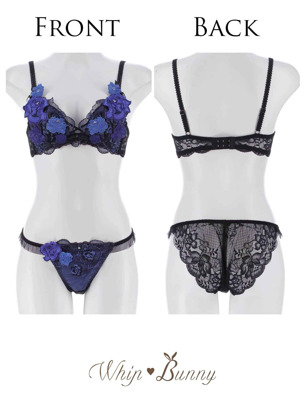 10/23新作!【明日花キララプロデュース/WhipBunny】Rich Rose Blossom Bra&Shorts / リッチローズブロッサムブラ&ショーツ