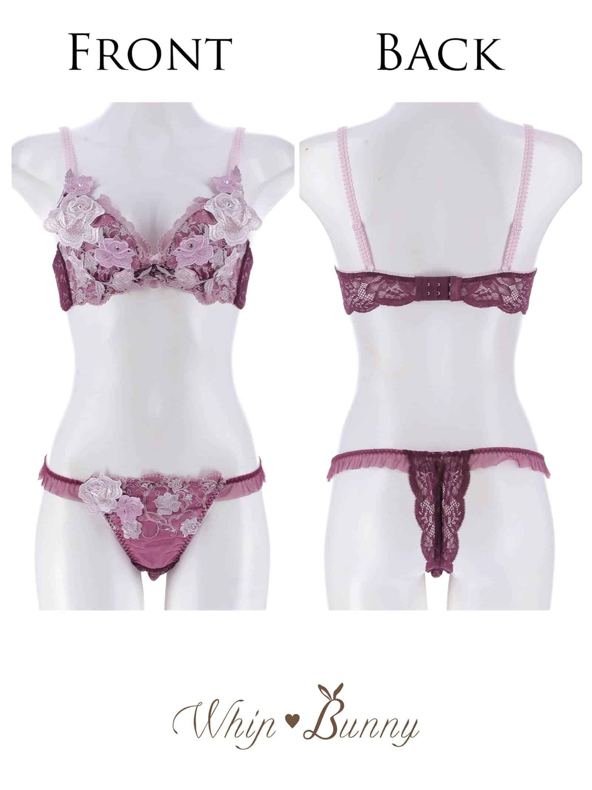 10/23新作!【明日花キララプロデュース/WhipBunny】Rich Rose Blossom Bra&T-back / リッチローズブロッサムブラ&Tバック