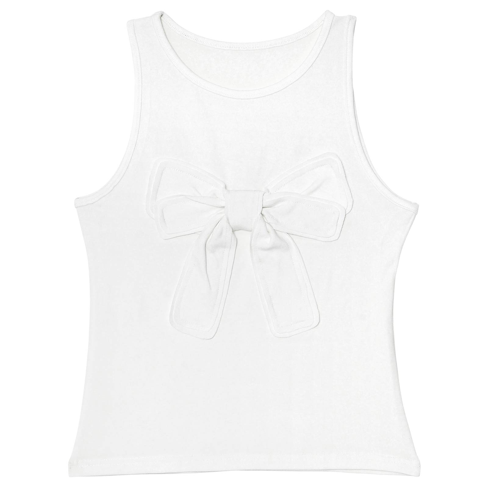 【lunangelina】Ribbon Tops/WHITE