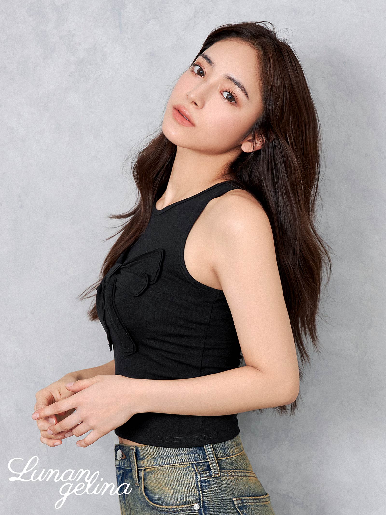 8/30新作!【lunangelina】Ribbon Tops/BLACK