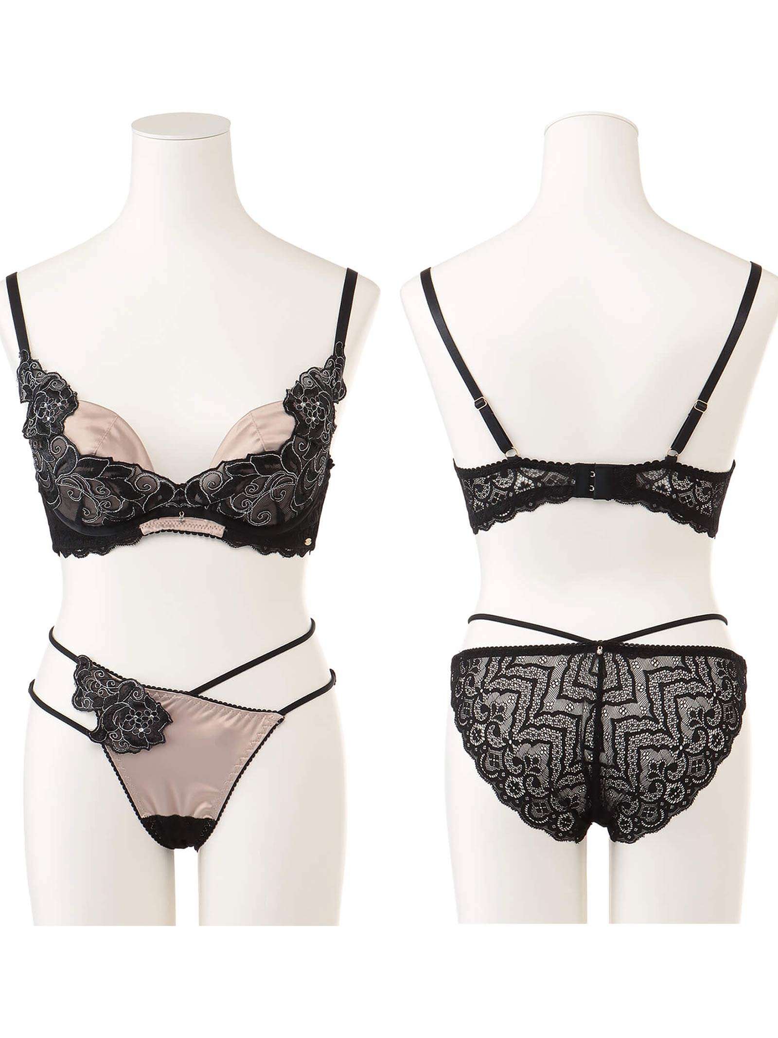 6/24新作!【Rちゃんプロデュース/LEMURA】Matt Satin&Code Lace Lingerie -フルバックセット-
GOLD