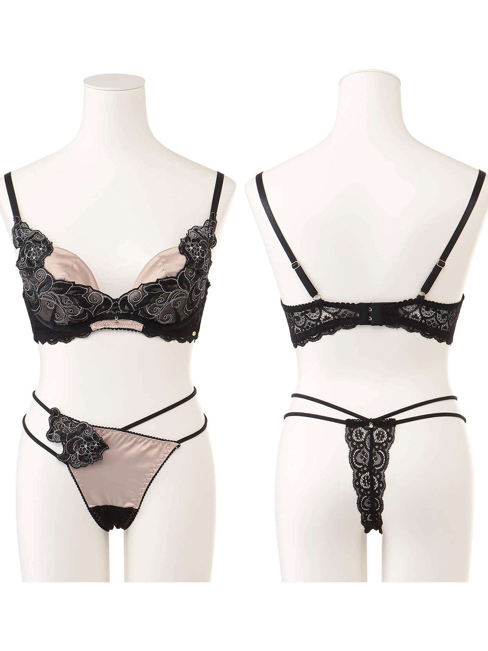 6/24新作!【Rちゃんプロデュース/LEMURA】Matt Satin&Code Lace Lingerie -Tバックセット-
GOLD