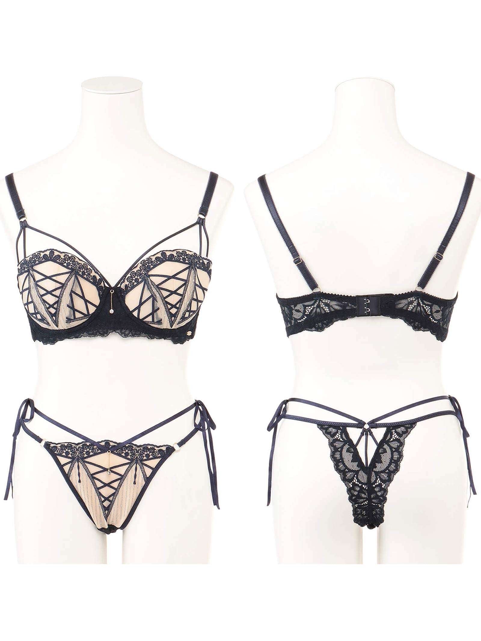 6/24新作!【Rちゃんプロデュース/LEMURA】Nudy Lace Lingerie -Tバックセット-
DARKNAVY