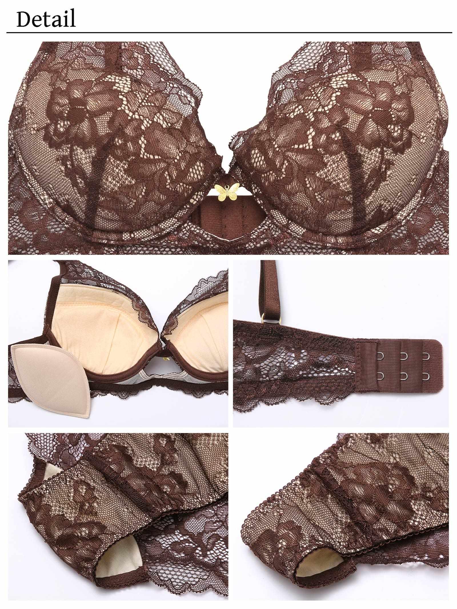 【YouTuber流那プロデュース/Lulumerry】パピヨンチャーム 盛りもっと ブラジャー&ショーツ / ブラウン - 【公式】247Lingerie