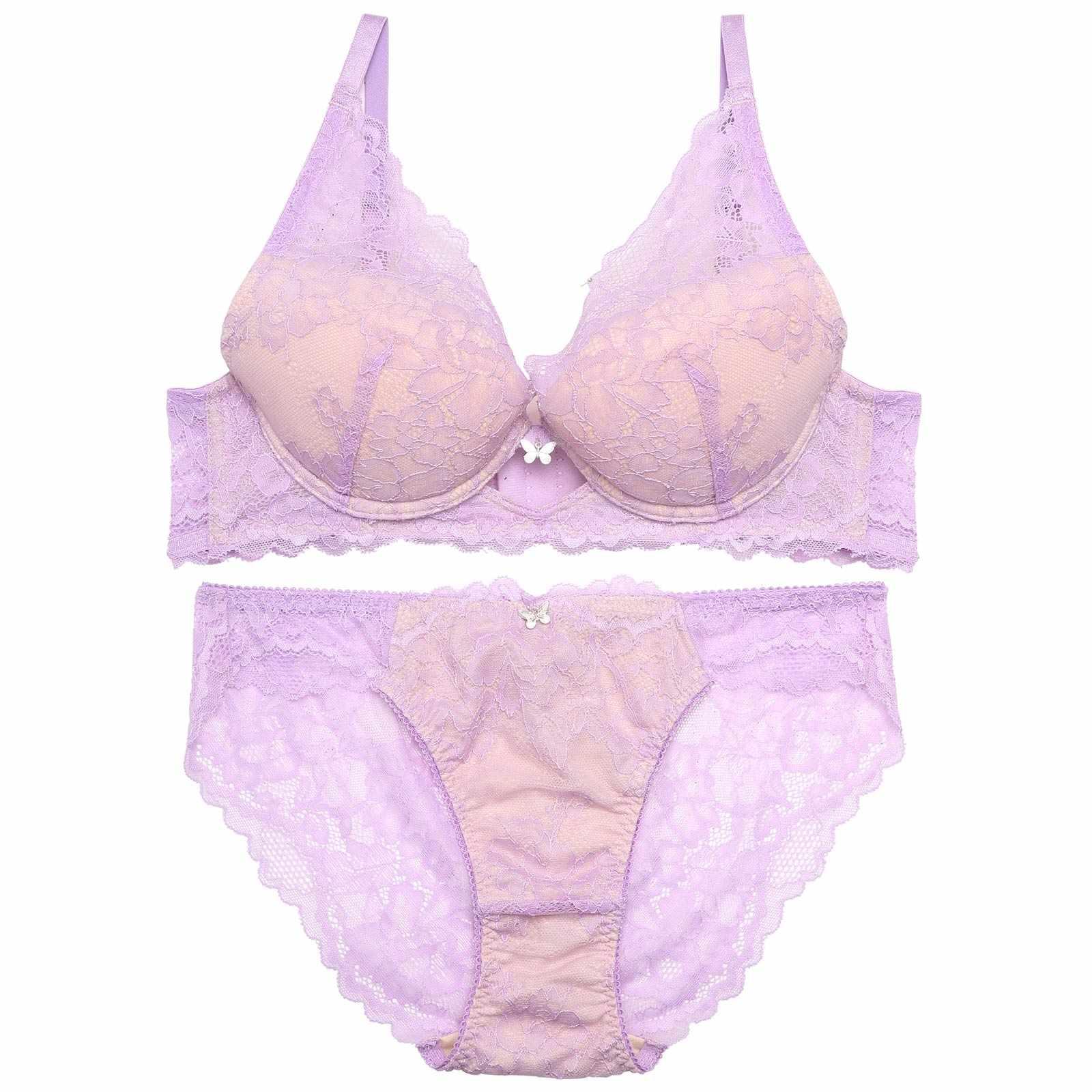 【YouTuber流那プロデュース/Lulumerry】パピヨンチャーム 盛りもっと ブラジャー&ショーツ / ラベンダー - 【公式】247Lingerie