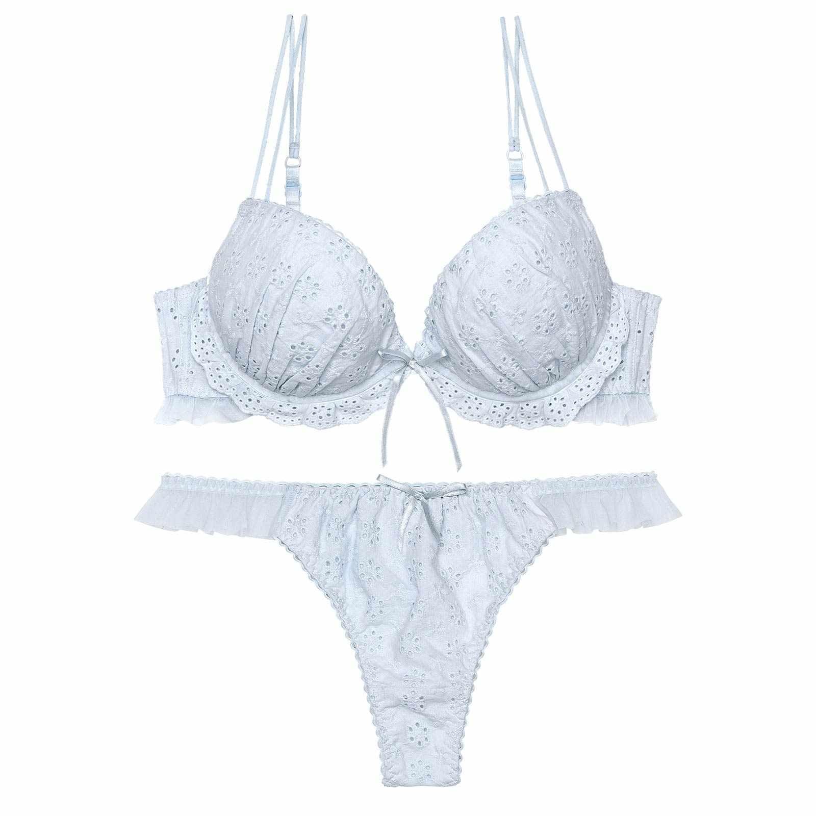 【ぴょな(PyunA.)プロデュース/Enfel】コットンレースエンジェル ブラジャー&Tバック