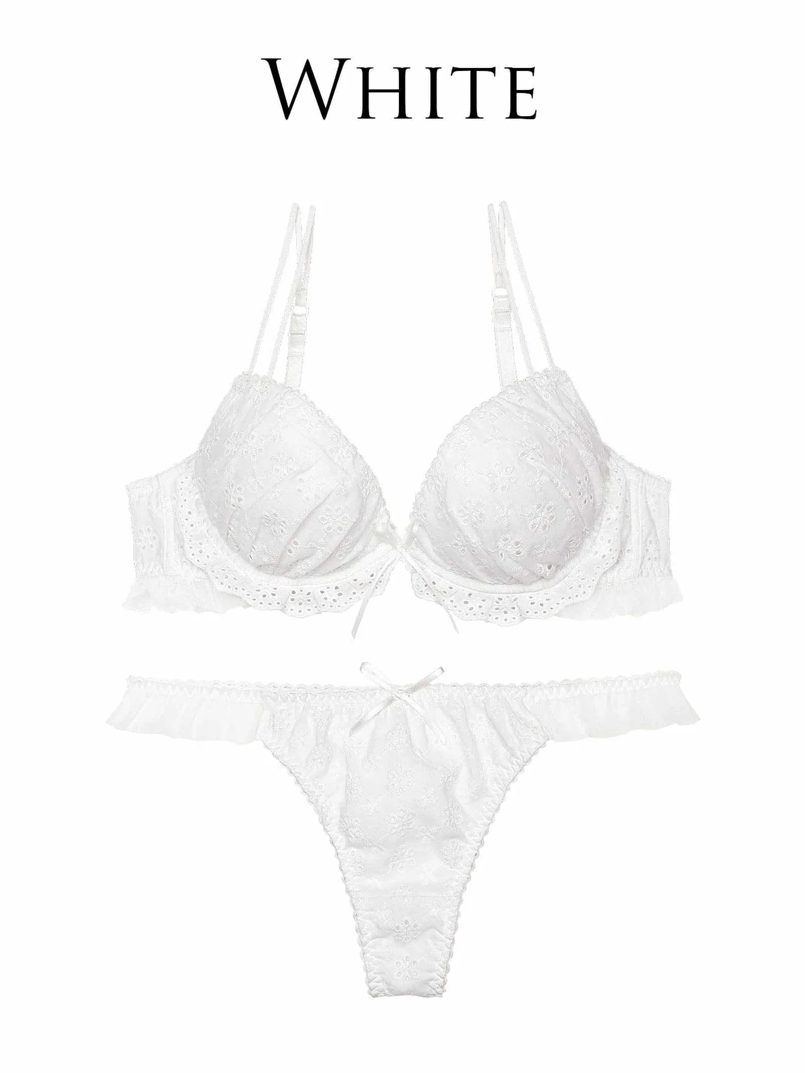 8/5新作!【ぴょな(PyunA.)プロデュース/Enfel】コットンレースエンジェル ブラジャー&Tバック