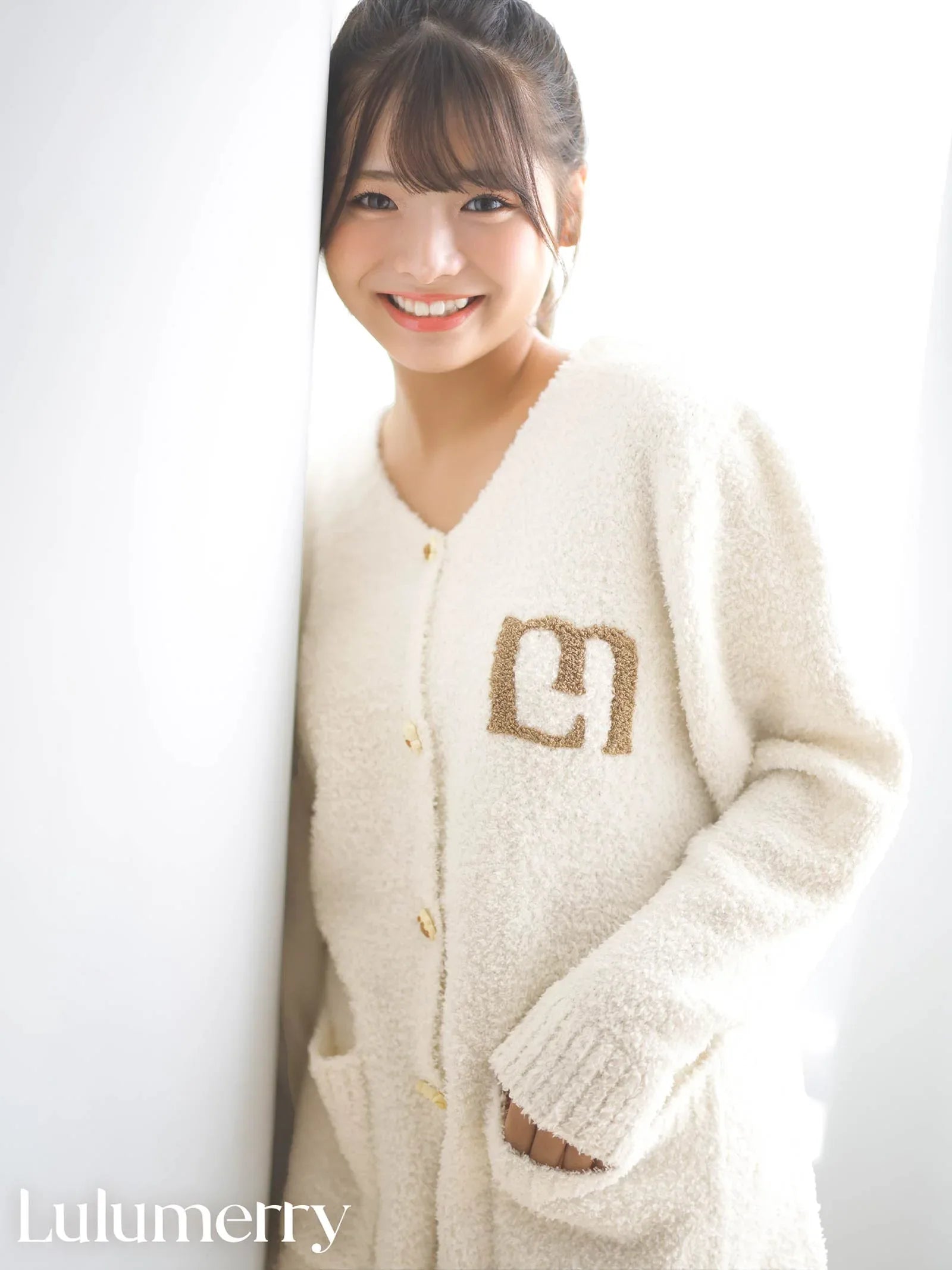 【YouTuber流那プロデュース/Lulumerry】クッキーベア ルームウェア レディーストップス&ショートパンツ&ヘアバンドセット / ホワイトベア(WHITE) - 【公式】247Lingerie