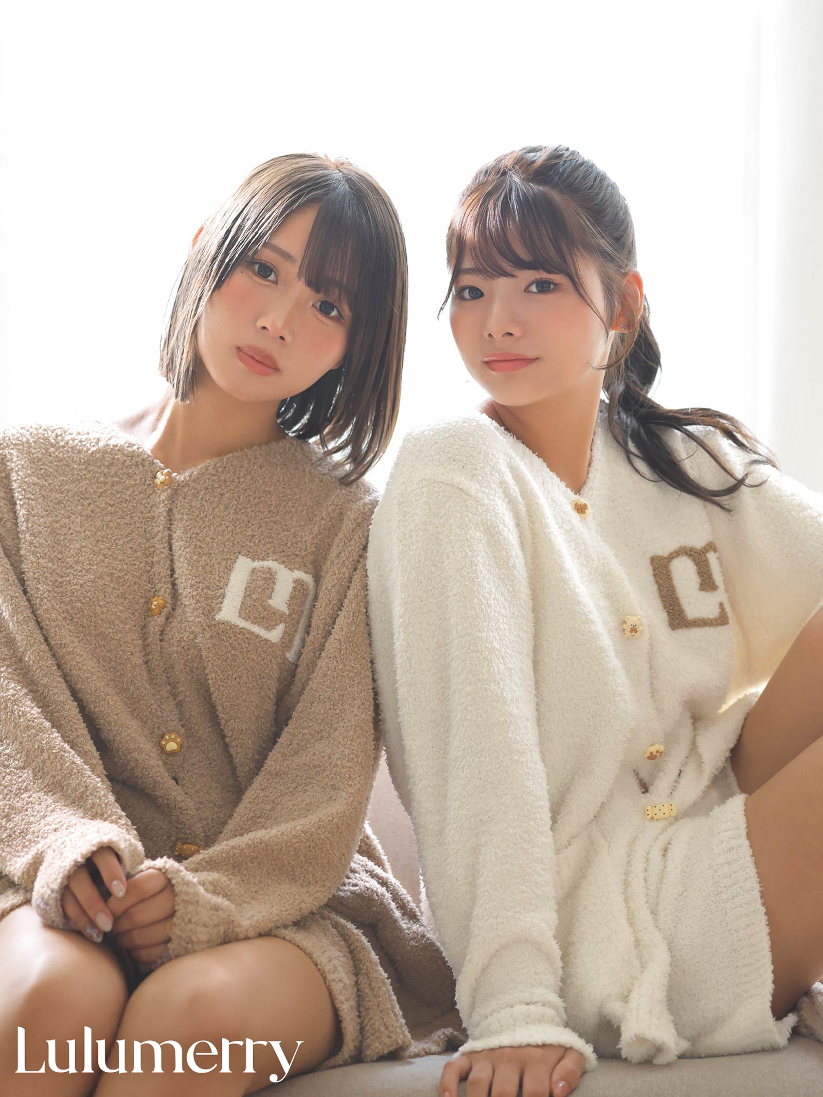 【YouTuber流那プロデュース/Lulumerry】クッキーベア ルームウェア レディーストップス&ショートパンツ&ヘアバンドセット / ホワイトベア(WHITE)