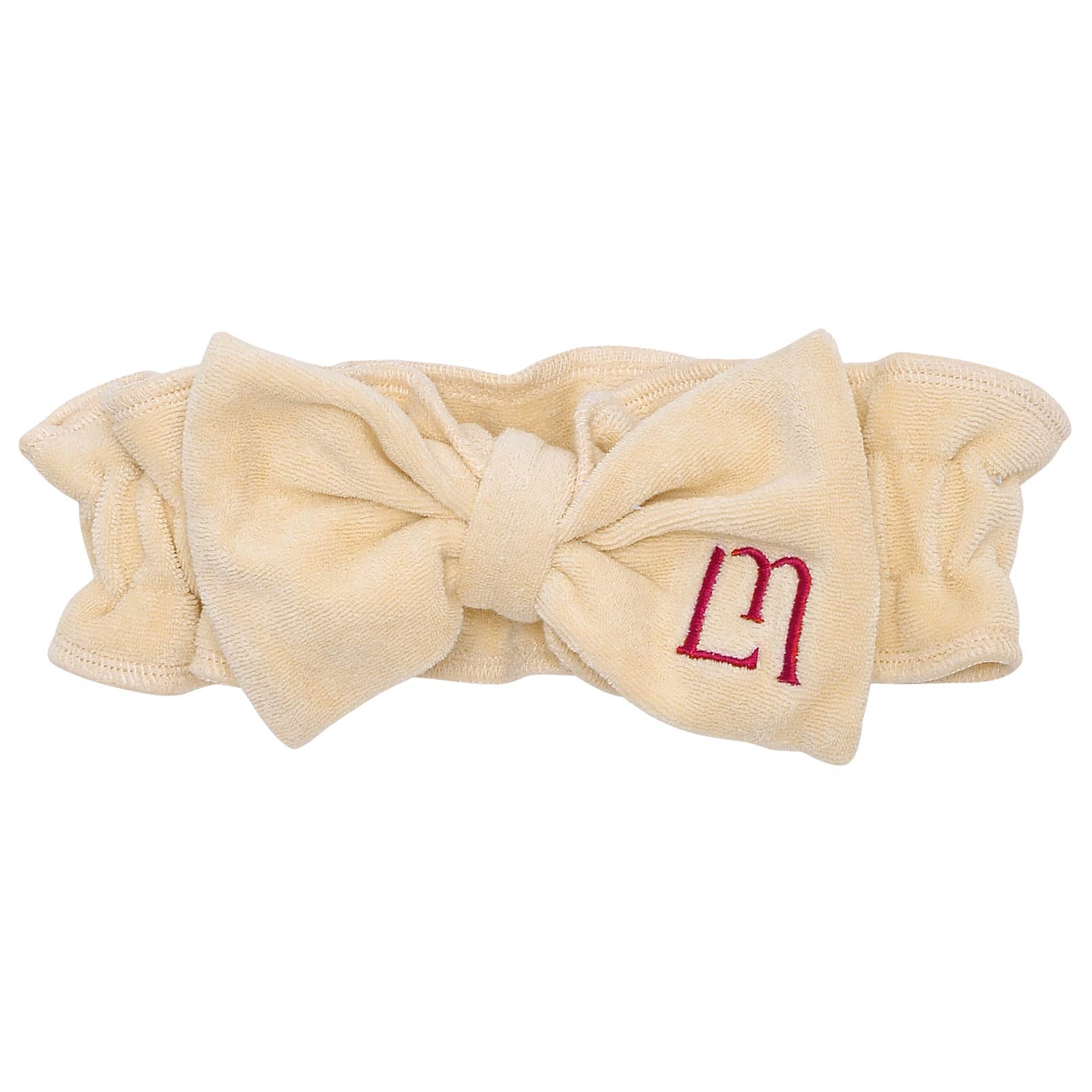 【YouTuber流那プロデュース/Lulumerry】モノグラム刺繍入りリボンヘアバンド