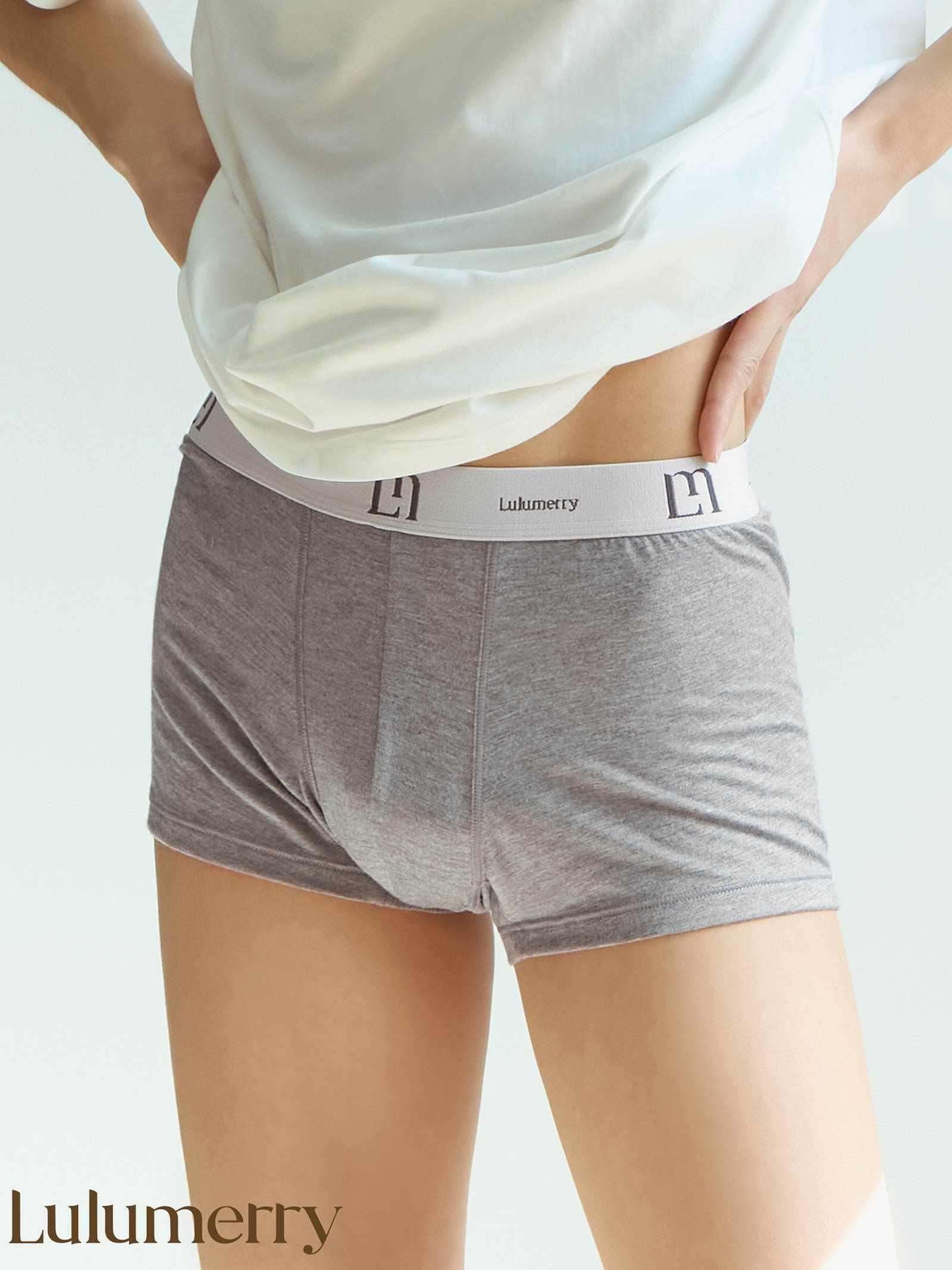 【YouTuber流那プロデュース/Lulumerry】モノグラムロゴ メンズパンツ/グレー - 【公式】247Lingerie