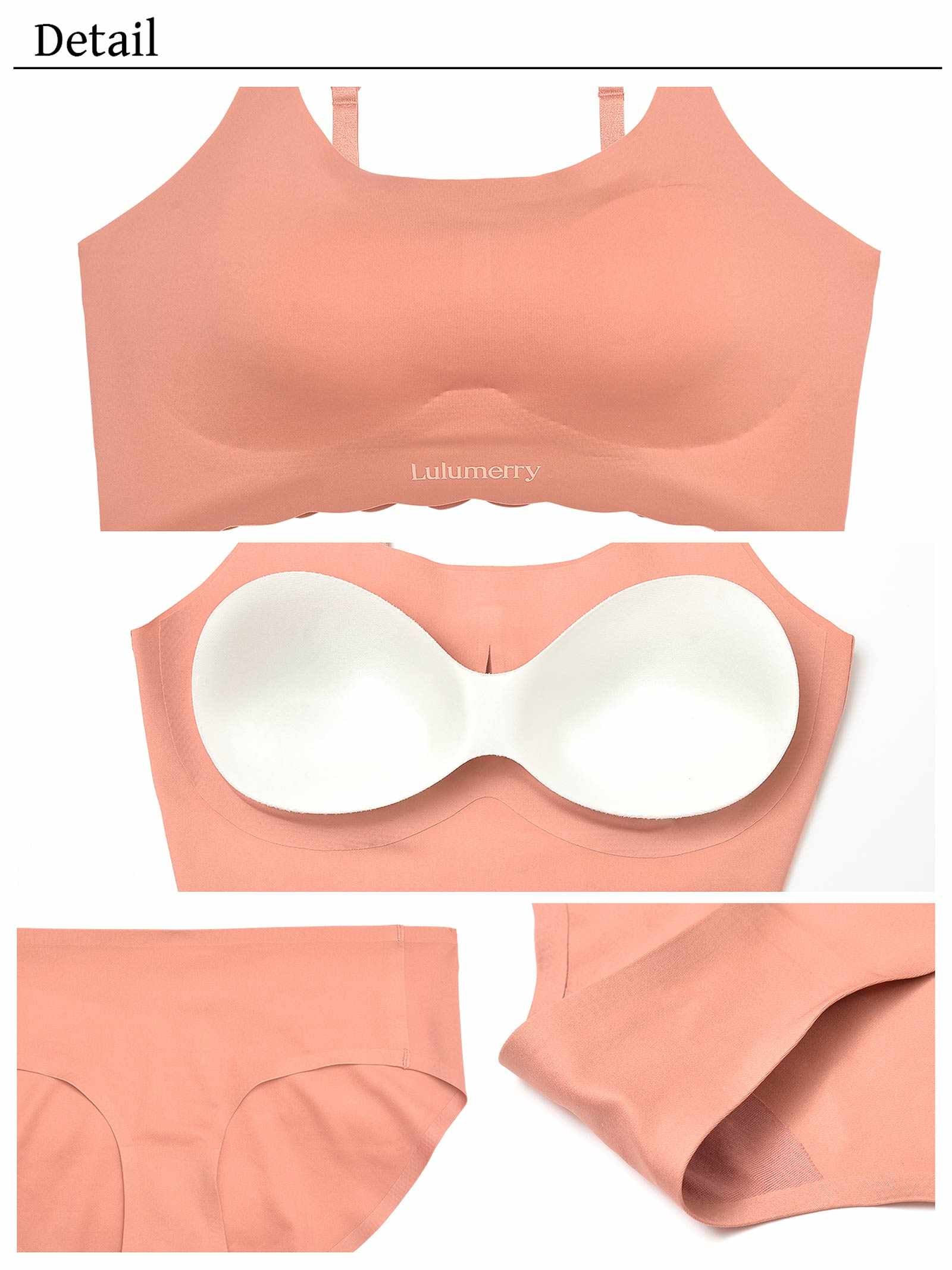 【ばんばんざい るなプロデュース/Lulumerry】ストレスフリー まんま”るな” ブラジャー&ショーツ / ピンク
